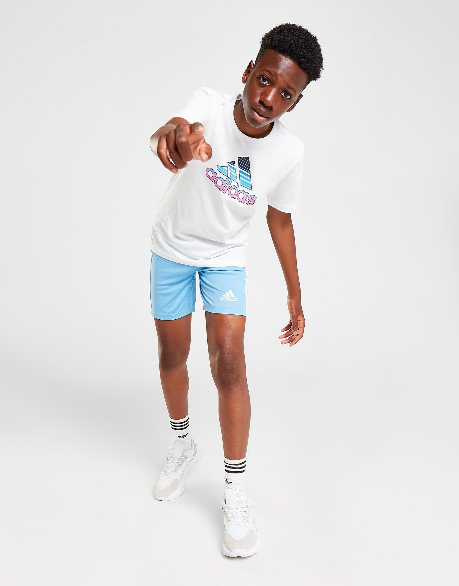 adidas Fade Graphic Logo T-Shirt Junior