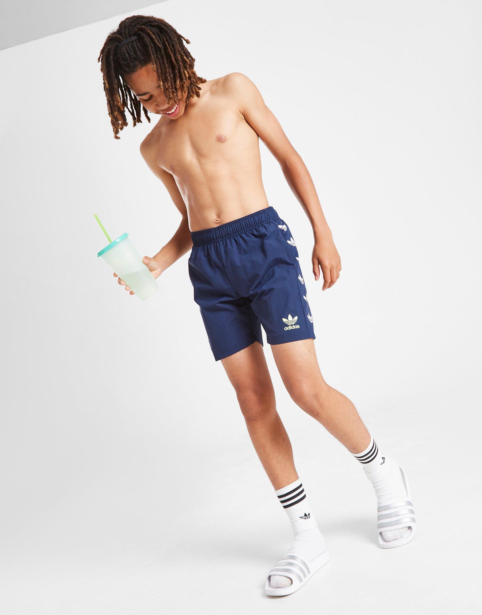 adidas Originals Repeat Logo Swim Shorts Junior
