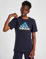 adidas Fade Graphic Logo T-Shirt Junior