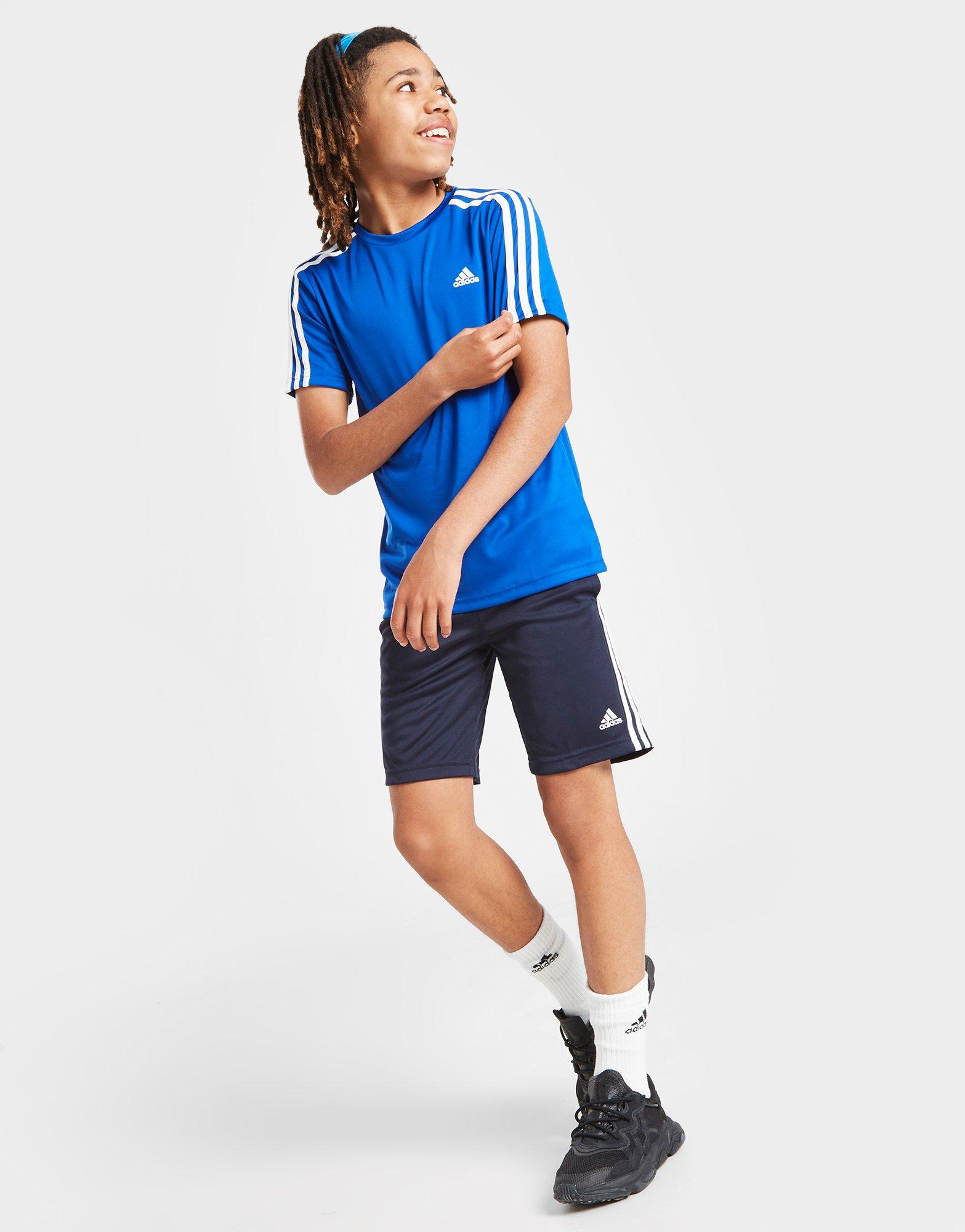 adidas 3-Stripes T-Shirt/Shorts Set Junior