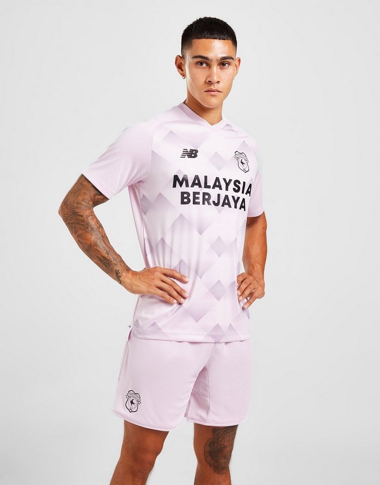 Pink New Balance Cardiff City FC Shorts | JD Sports Global