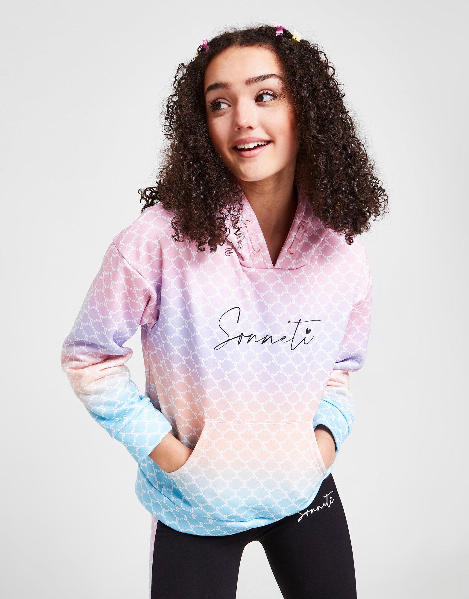 Sonneti Girls' Geometric Tie Dye Hoodie Junior