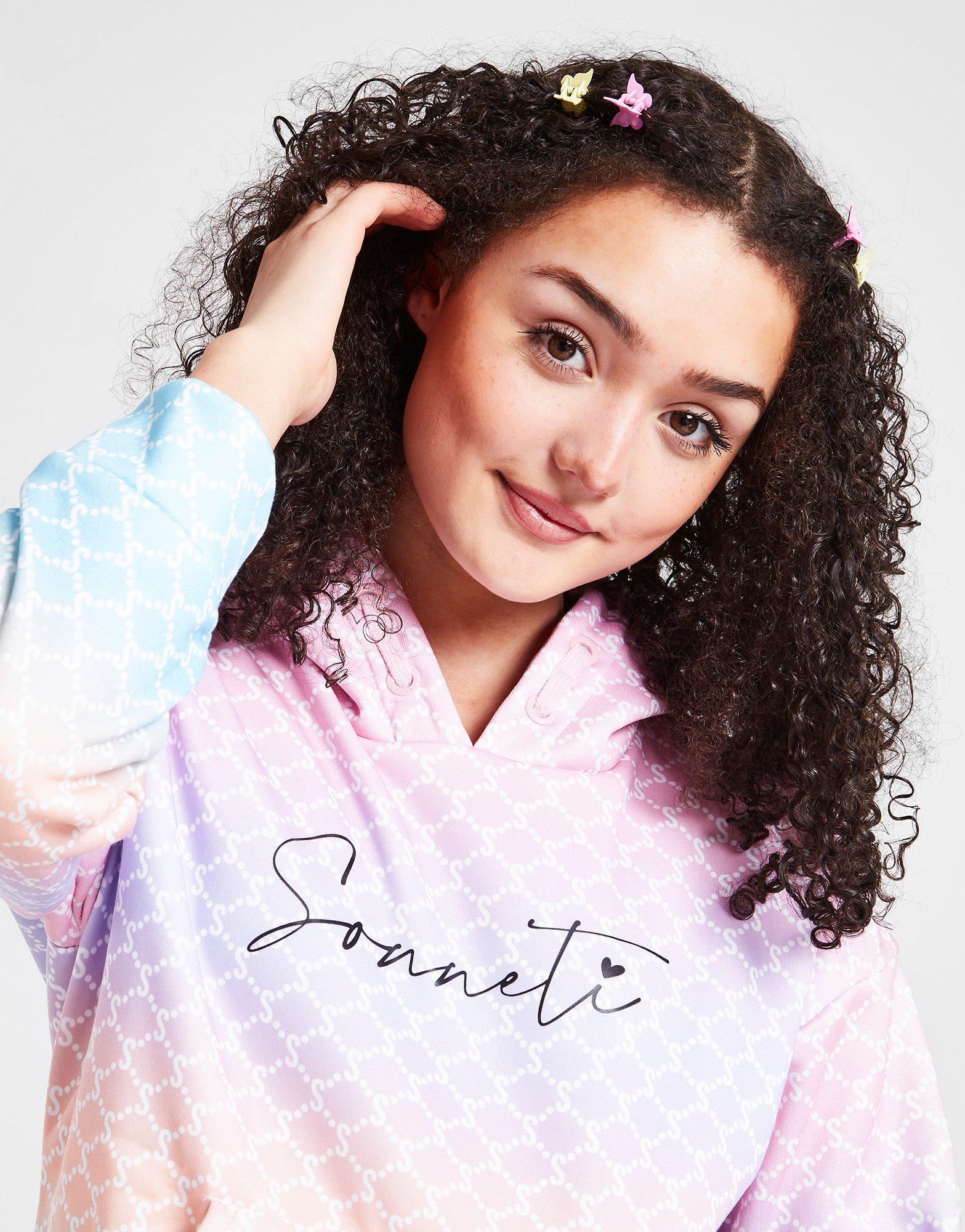 Sonneti Girls' Geometric Tie Dye Hoodie Junior