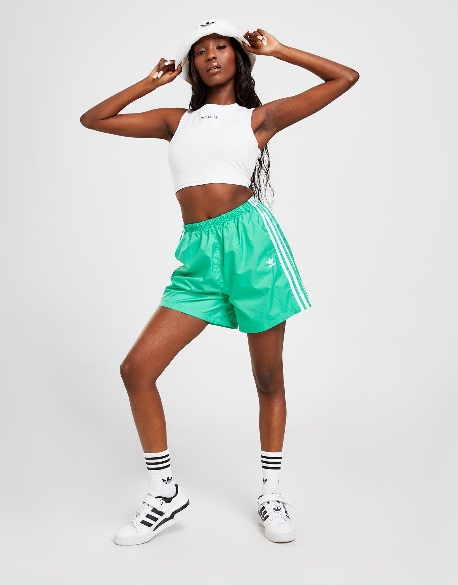 adidas Originals 3-Stripes Woven Boyfriend Shorts