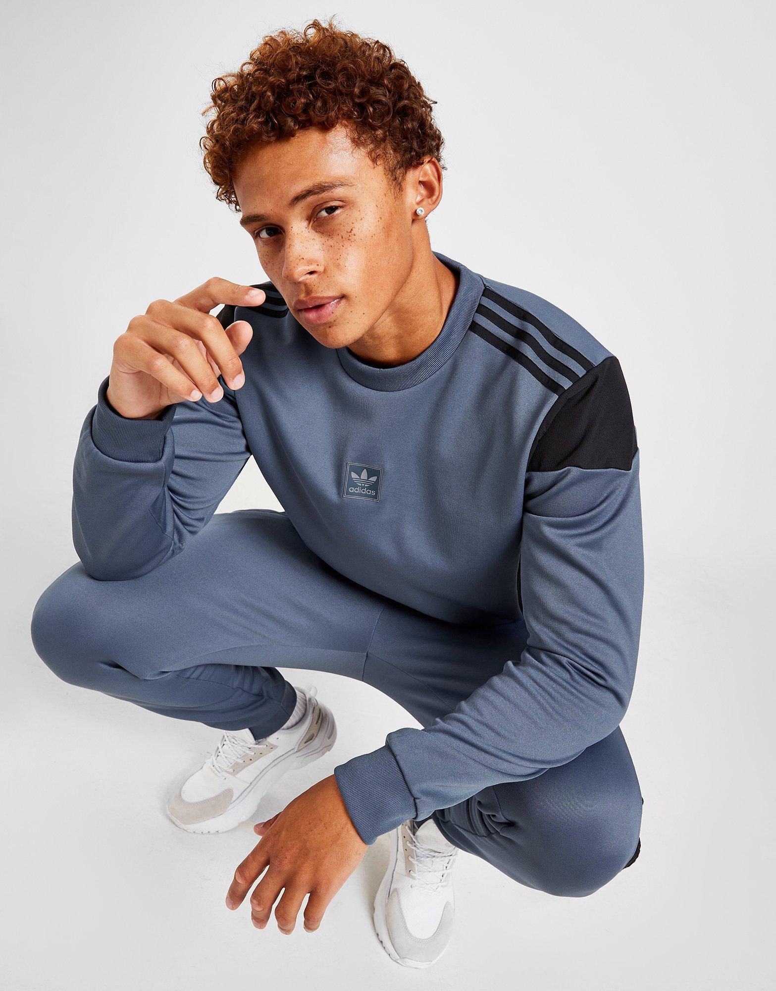 adidas Originals ID96 Peak Crew Sweatshirt Bleu- JD Sports France