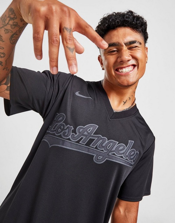 Nike MLB Los Angeles Dodgers Fashion Replica Team Jersey Black