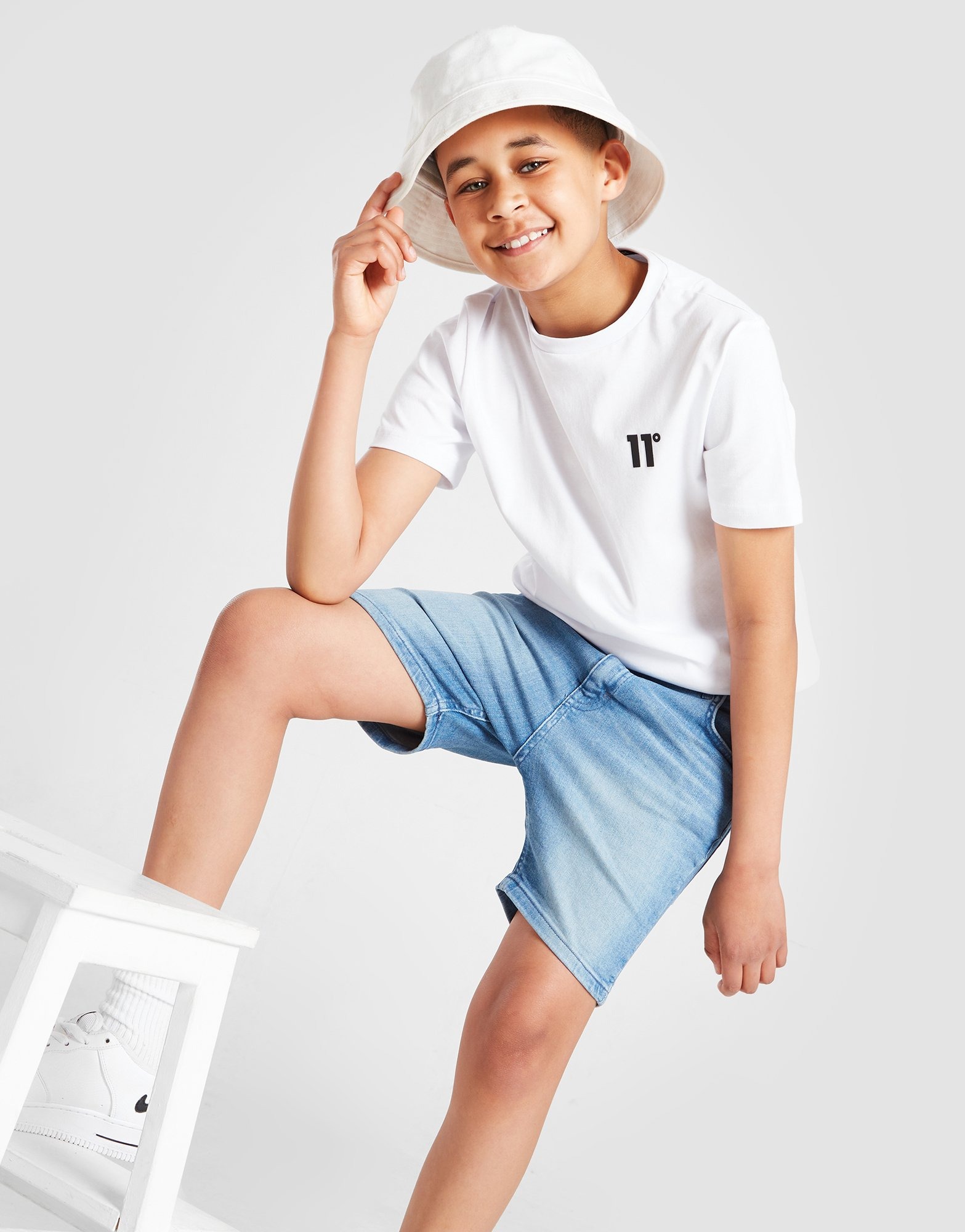 Blue 11 Degrees Denim Shorts Junior | JD Sports UK