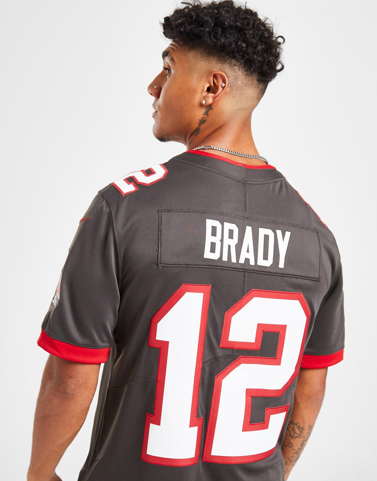 Grey Nike NFL Tampa Bay Buccaneers Brady #12 Jersey