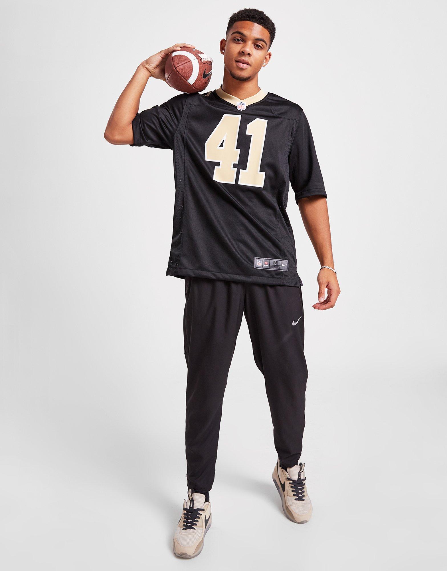 Nike New Orleans Saints No41 Alvin Kamara Black Team Color Youth Stitched NFL 100th Season Vapor Limited Jersey