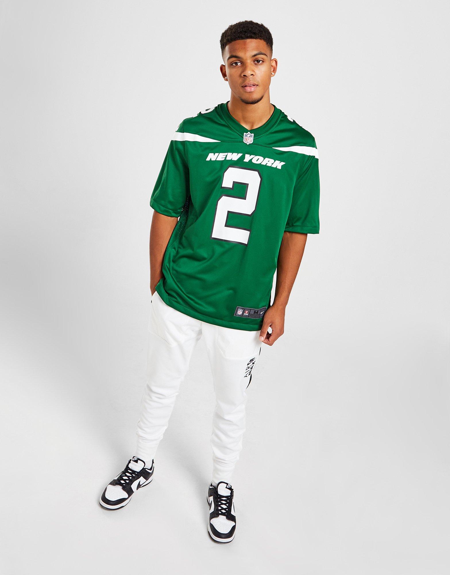 Nike Men's New York Jets Zach Wilson #2 Green Game Jersey