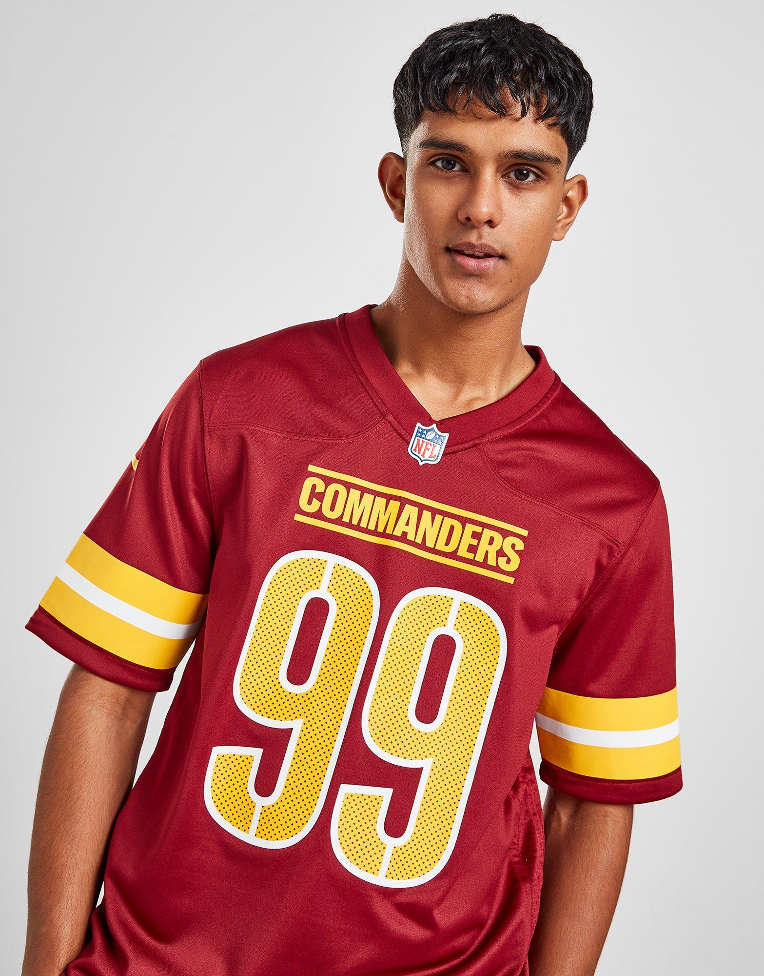 Red Nike NFL Washington Commanders Young #99 Jersey