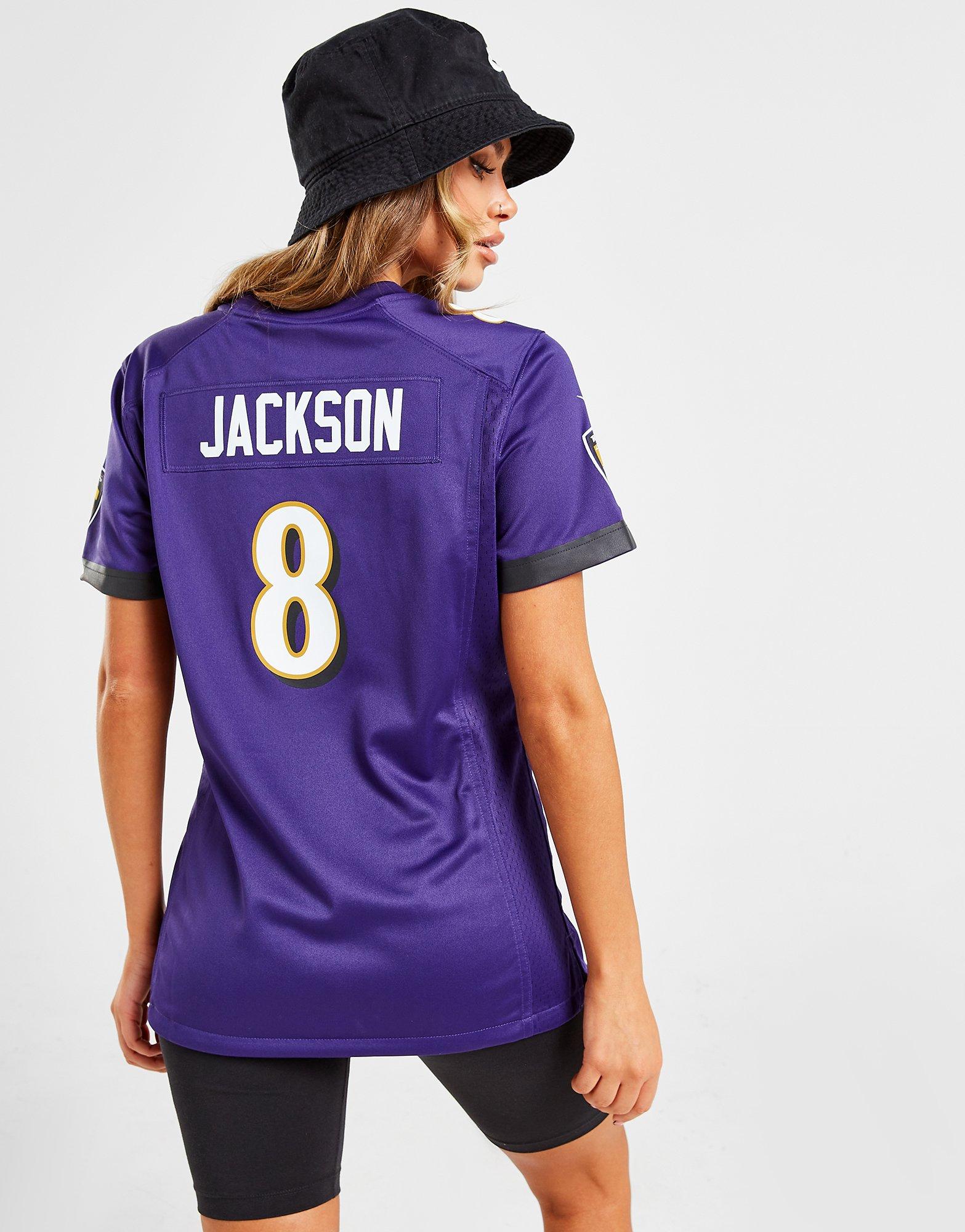 Purple Nike NFL Baltimore Ravens Jackson #8 Jersey, JD Sports UK