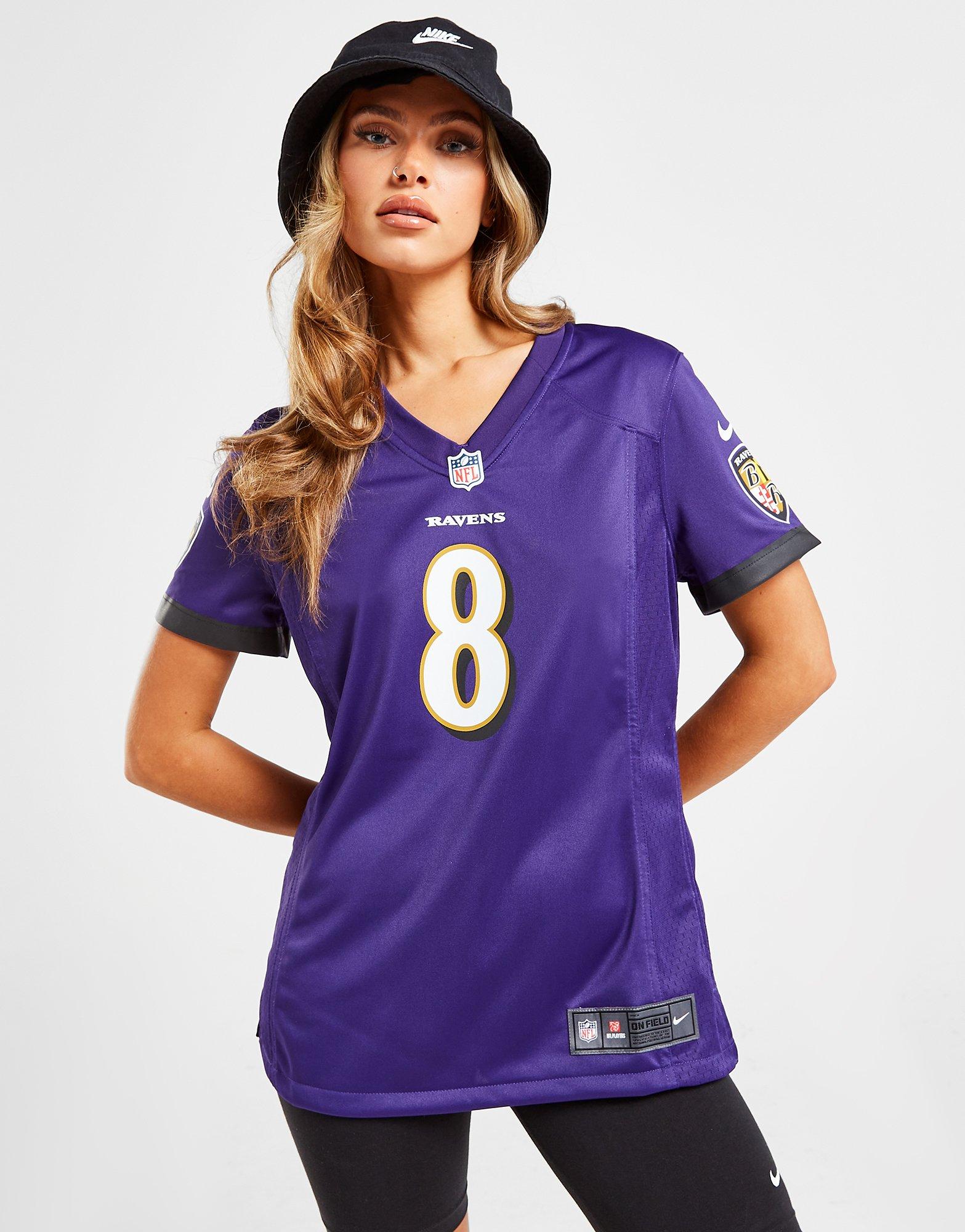 Purple Nike NFL Baltimore Ravens Jackson #8 Jersey, JD Sports UK