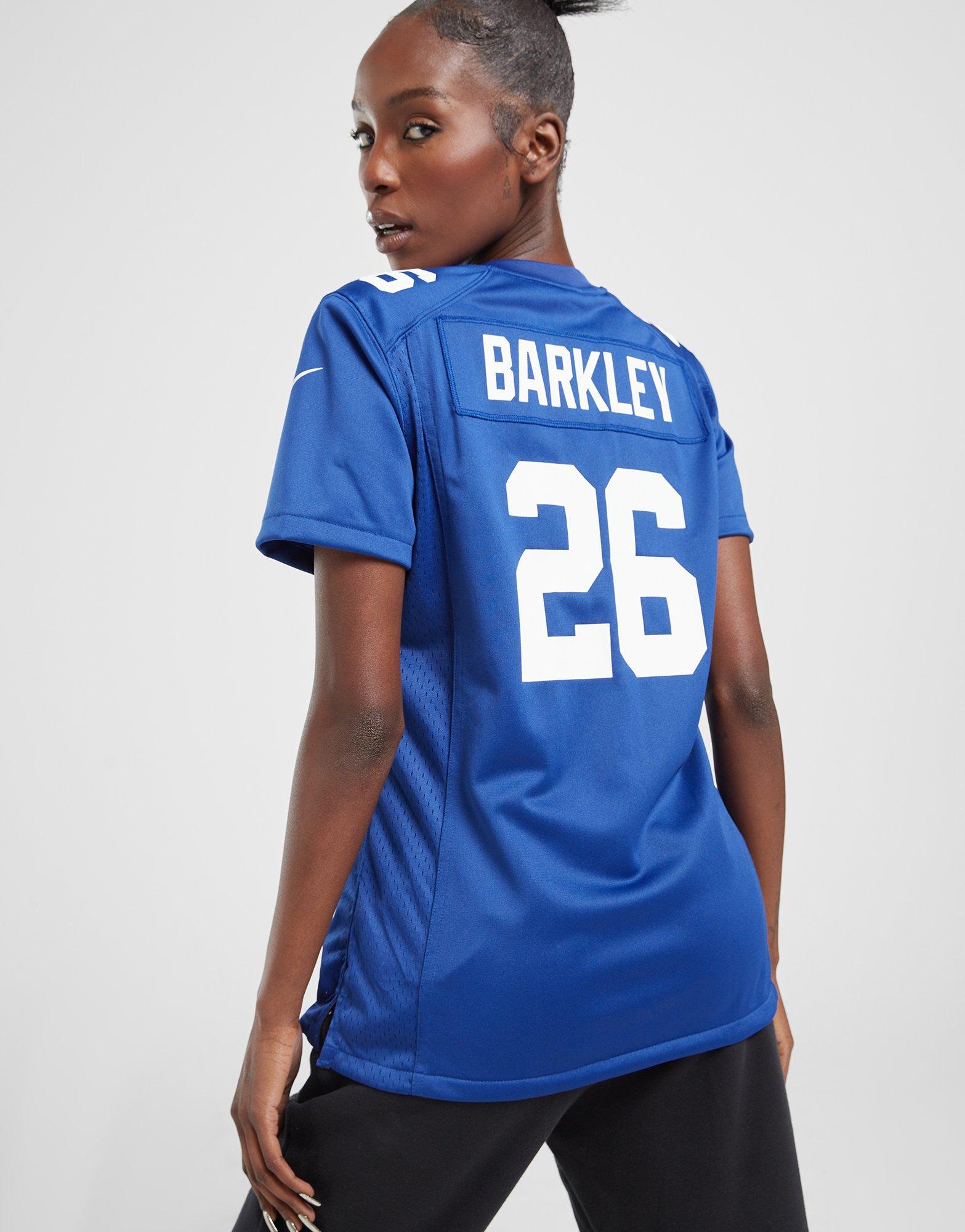 Blue Nike NFL New York Giants Barkley #26 Jersey Junior