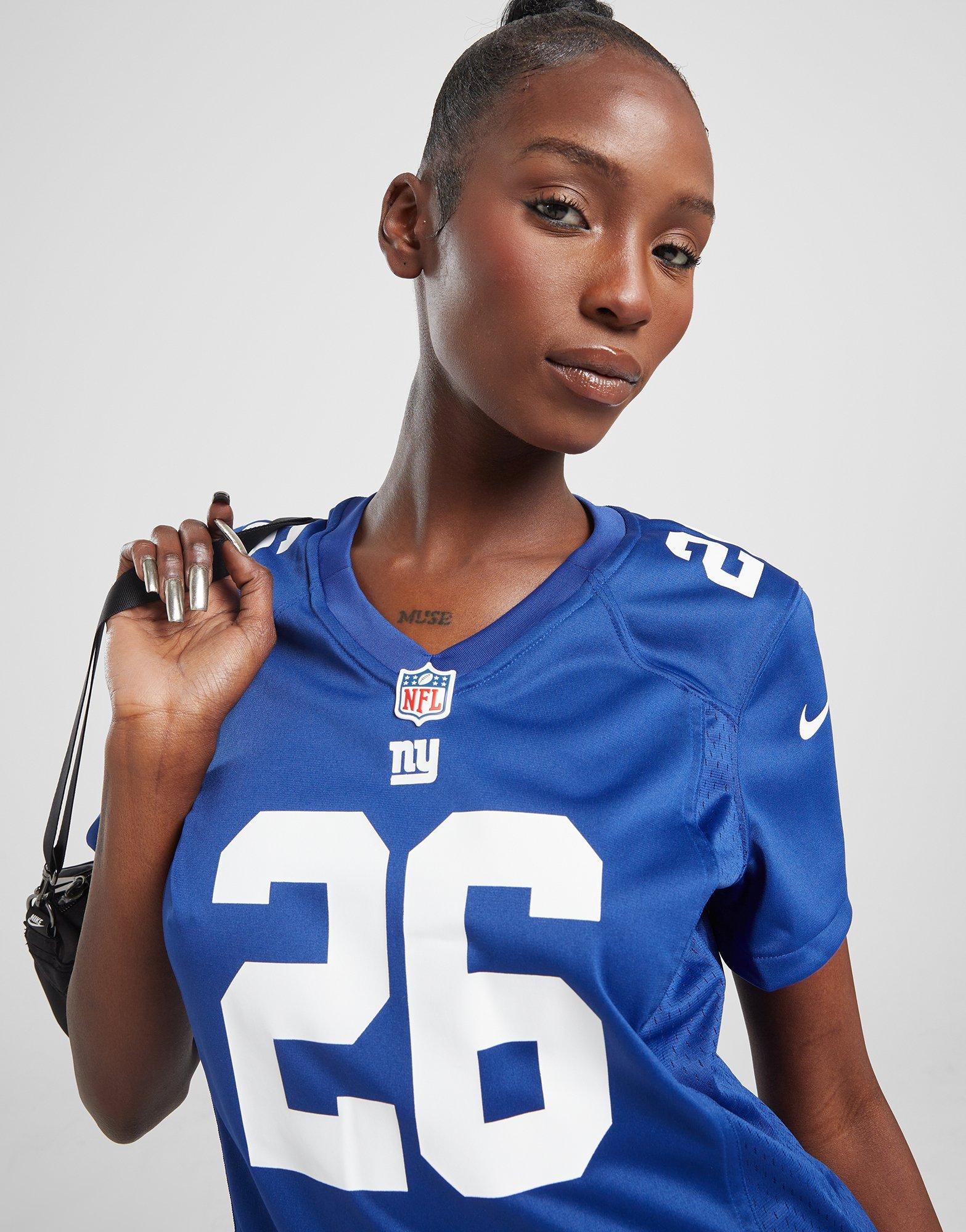 Blue Nike NFL New York Giants Barkley #26 Jersey Junior