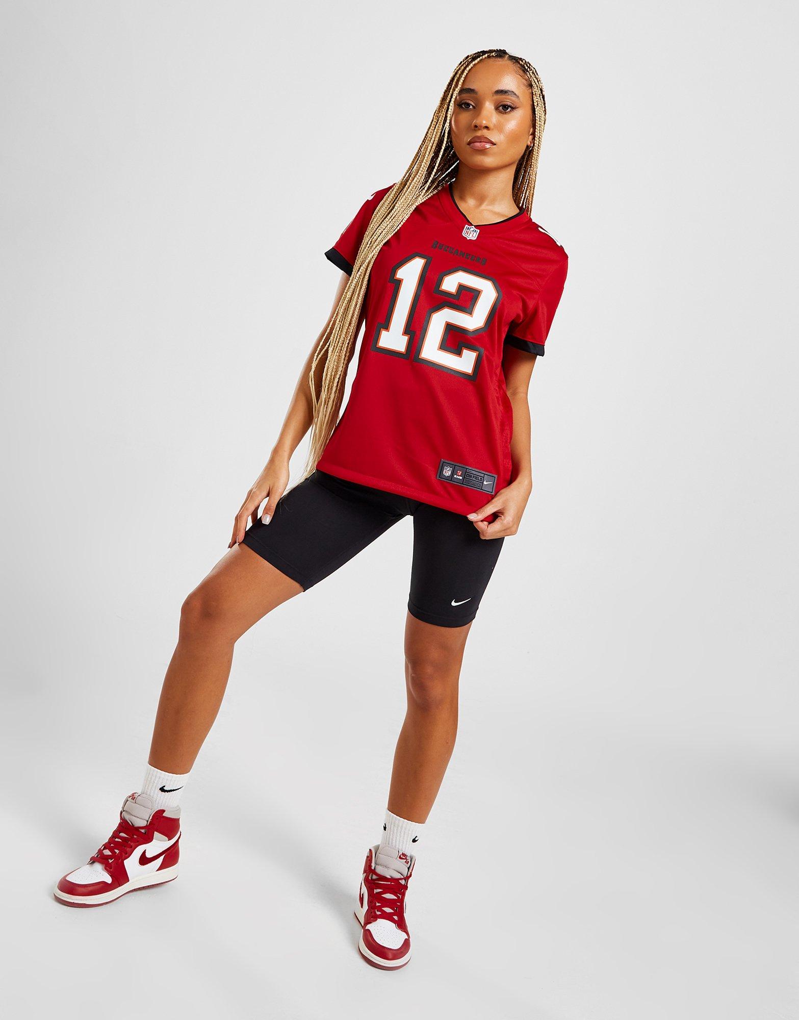 Red Nike NFL Tampa Bay Buccaneers Brady #12 Jersey Women's