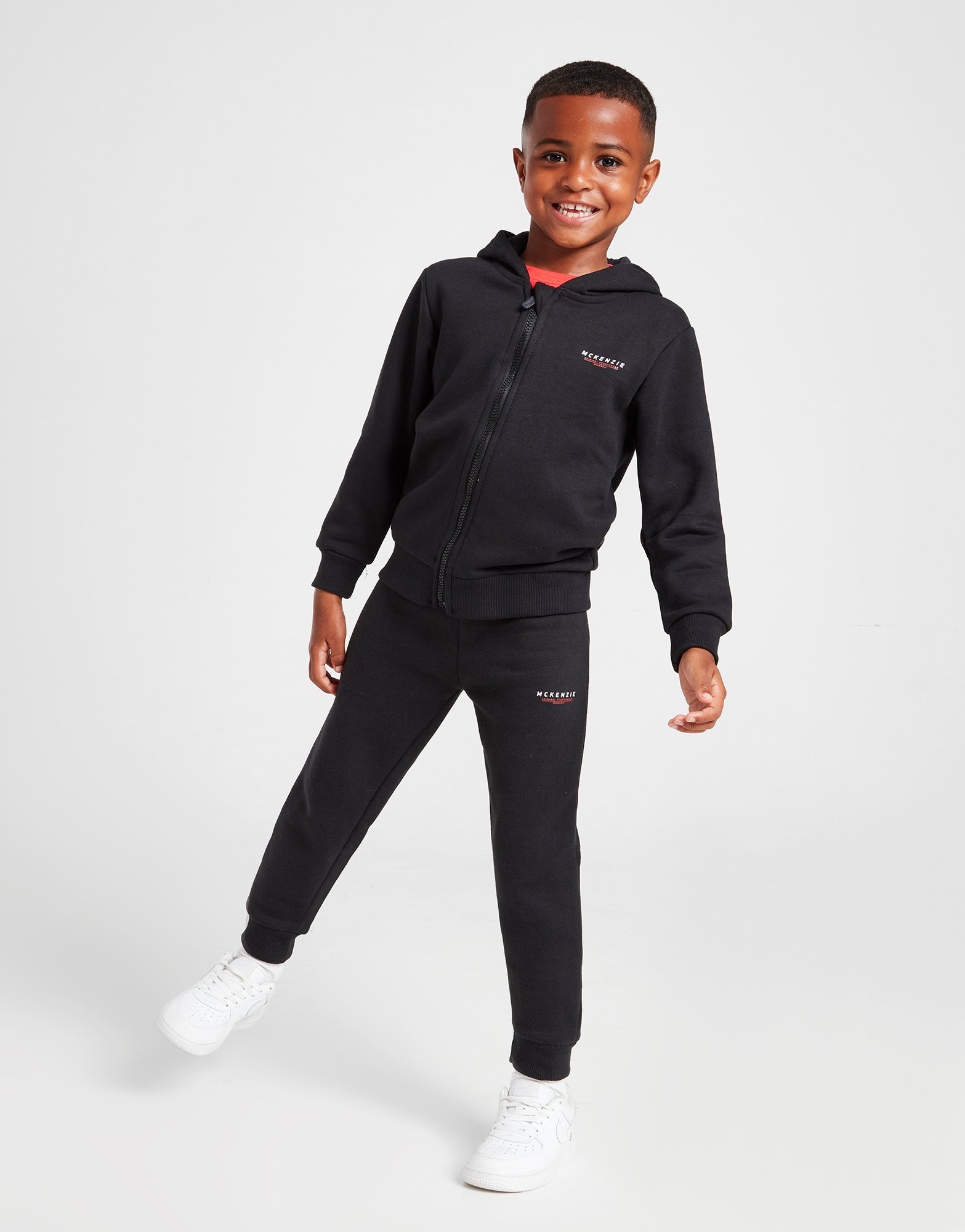 Black McKenzie Mini Essential Fleece Joggers Children | JD Sports UK