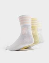 adidas Originals 3-Pack Solid Mid Crew Socks