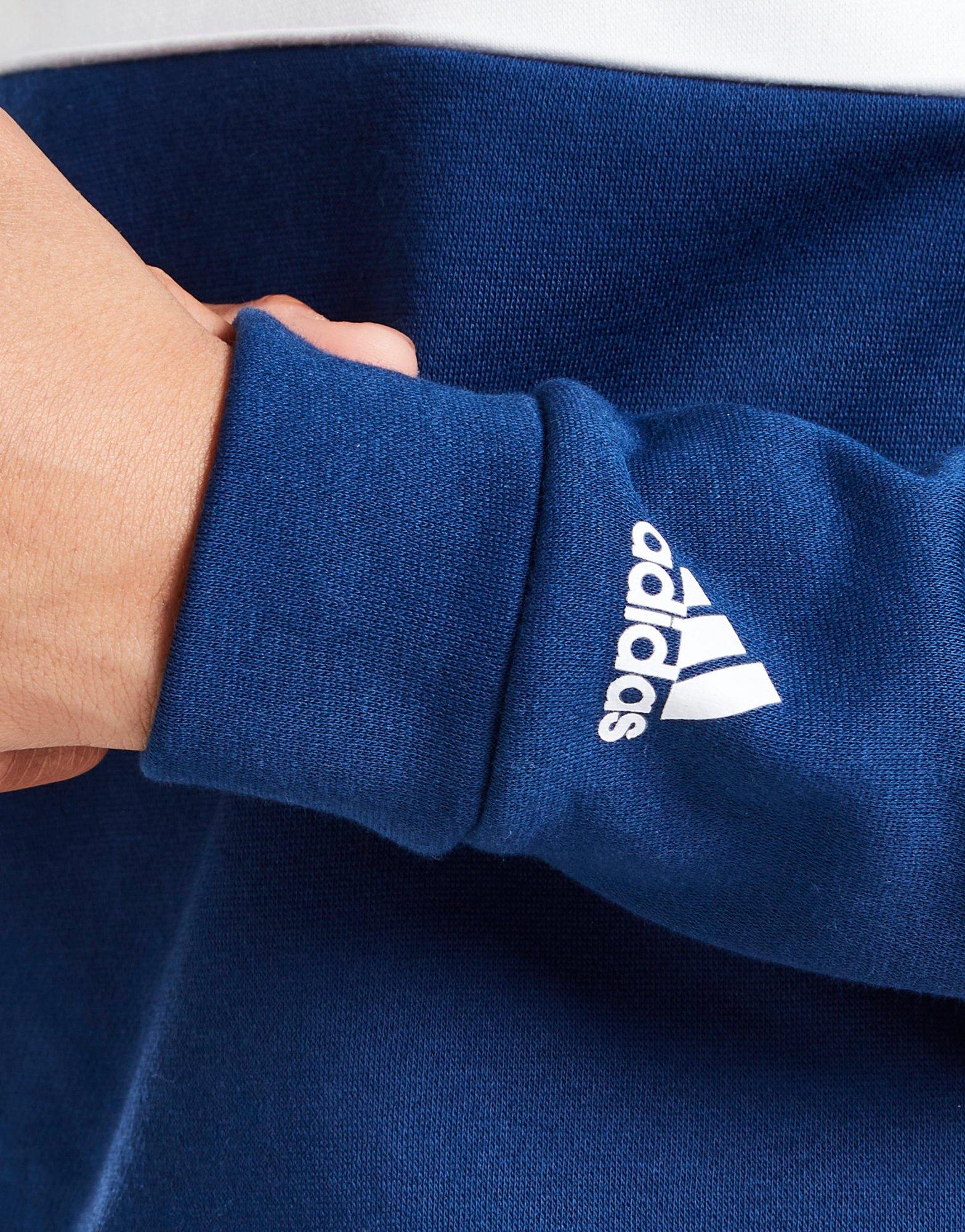 adidas Central Panel Crew Sweatshirt Junior