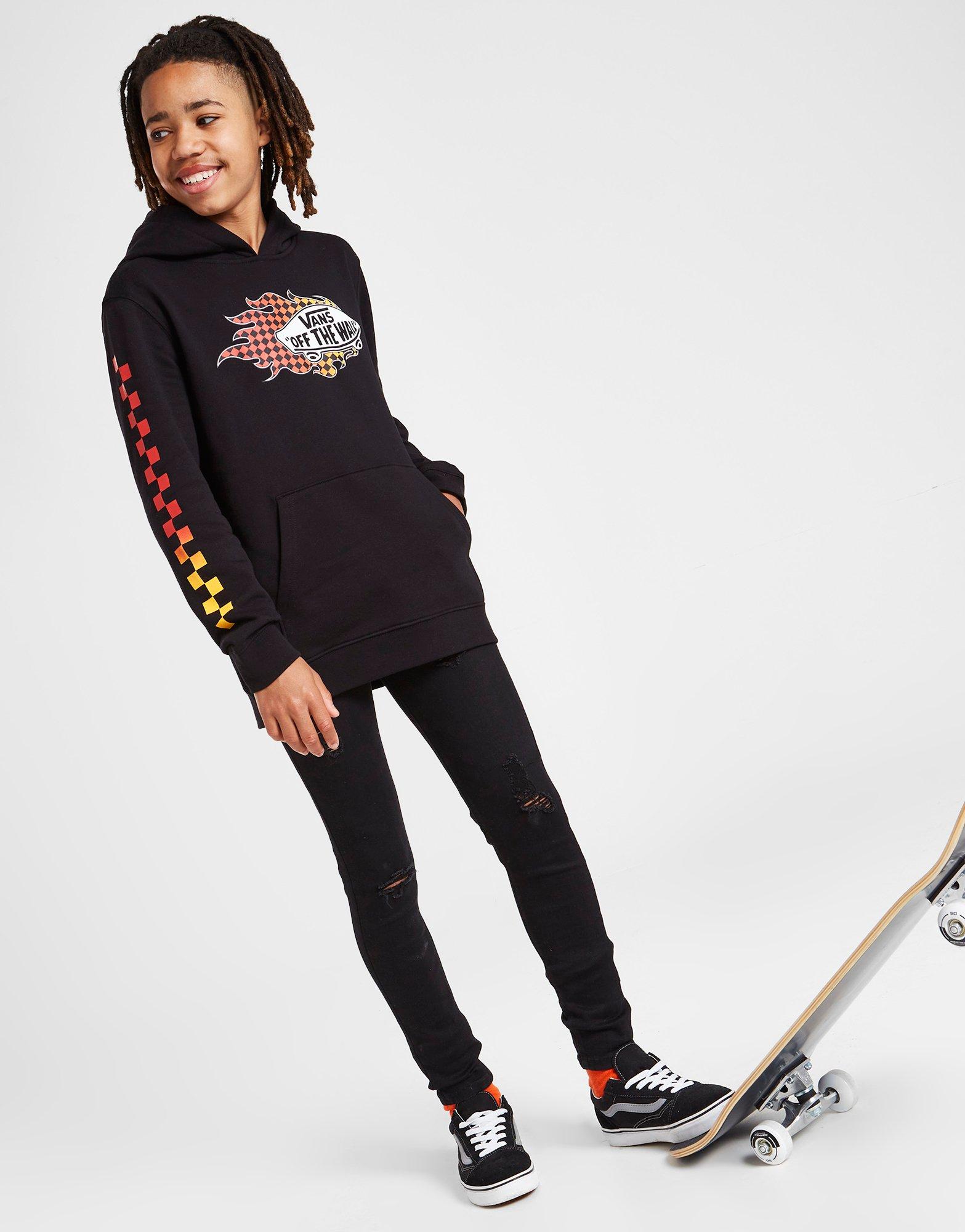 Vans Flame Overhead Hoodie Junior