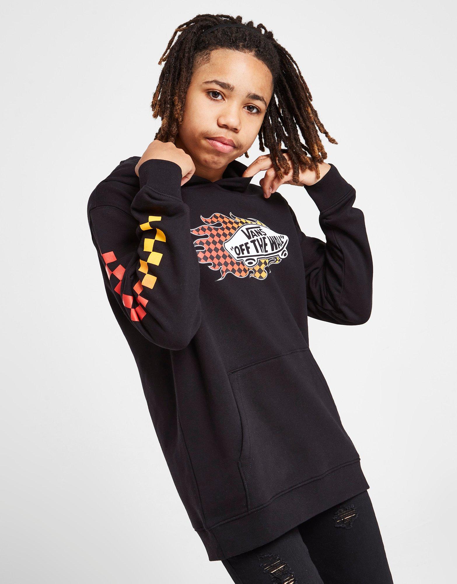 Vans Flame Overhead Hoodie Junior