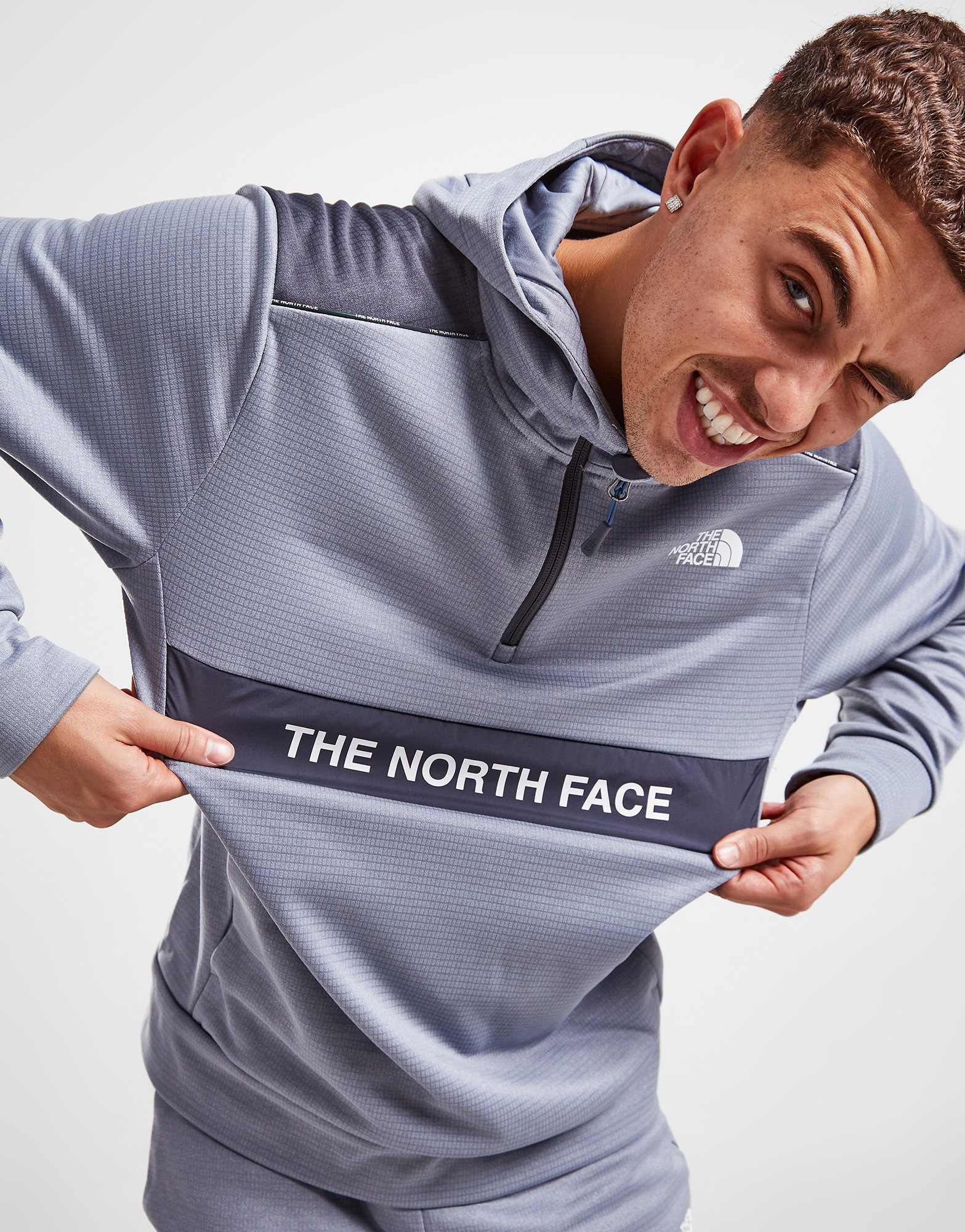 The North Face sudadera con capucha N Logo Zip Gris | JD Sports España