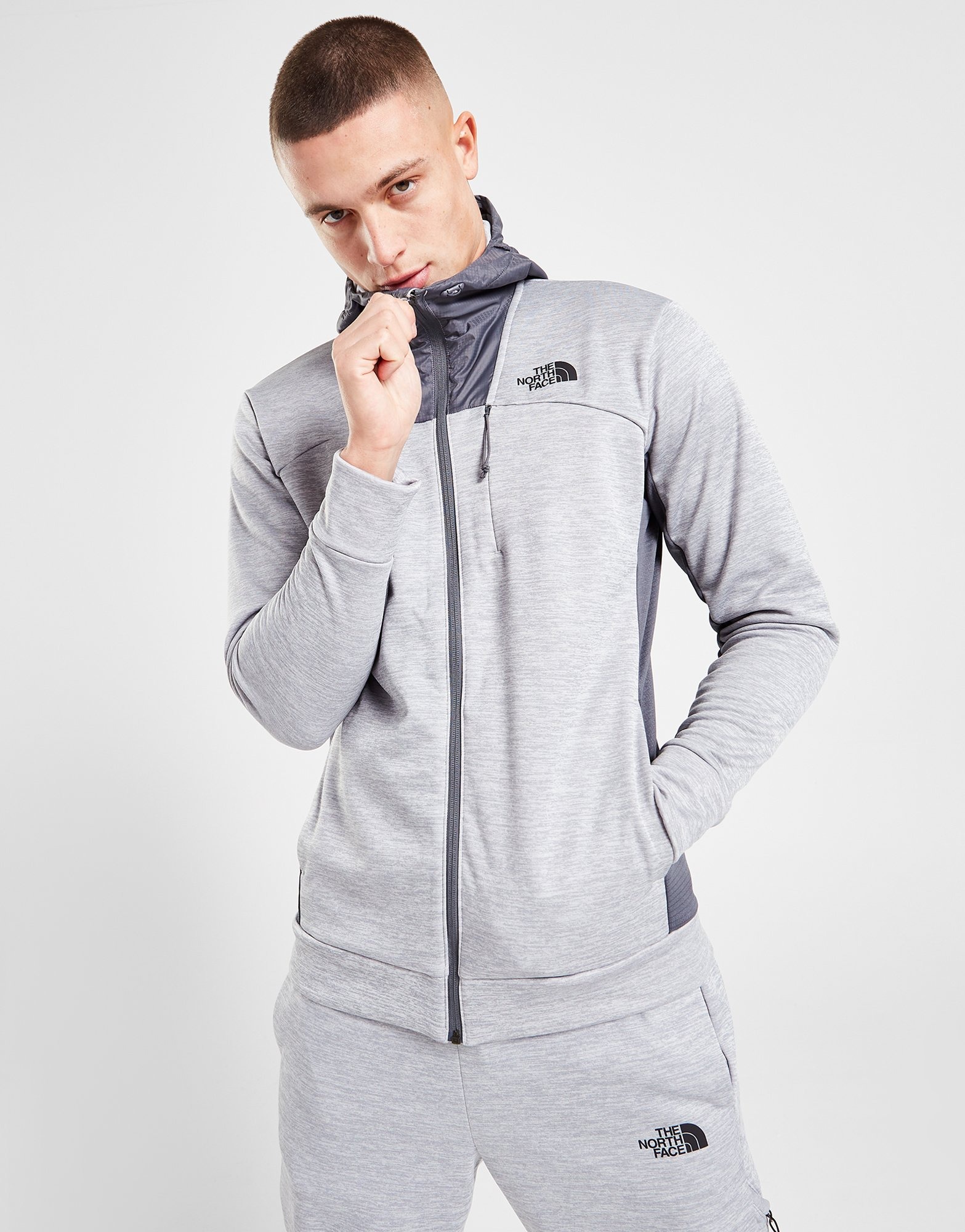 Grey The North Face Mittellegi Full Zip Hoodie | JD Sports UK