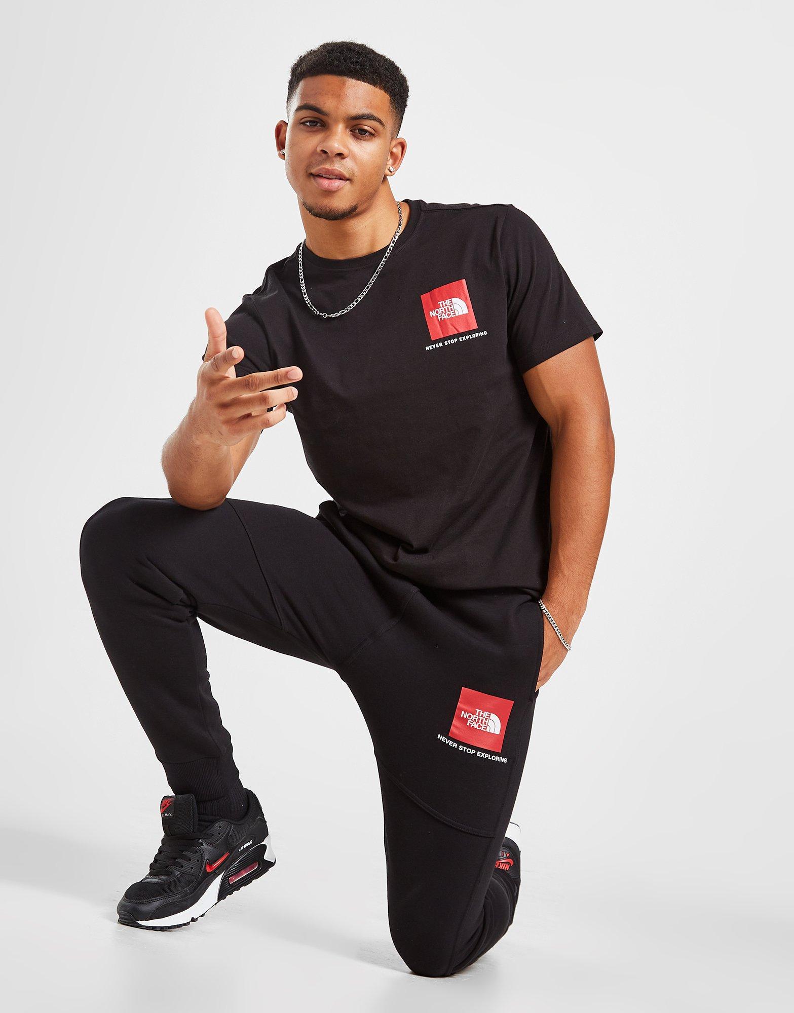 Red north hot sale face tracksuit