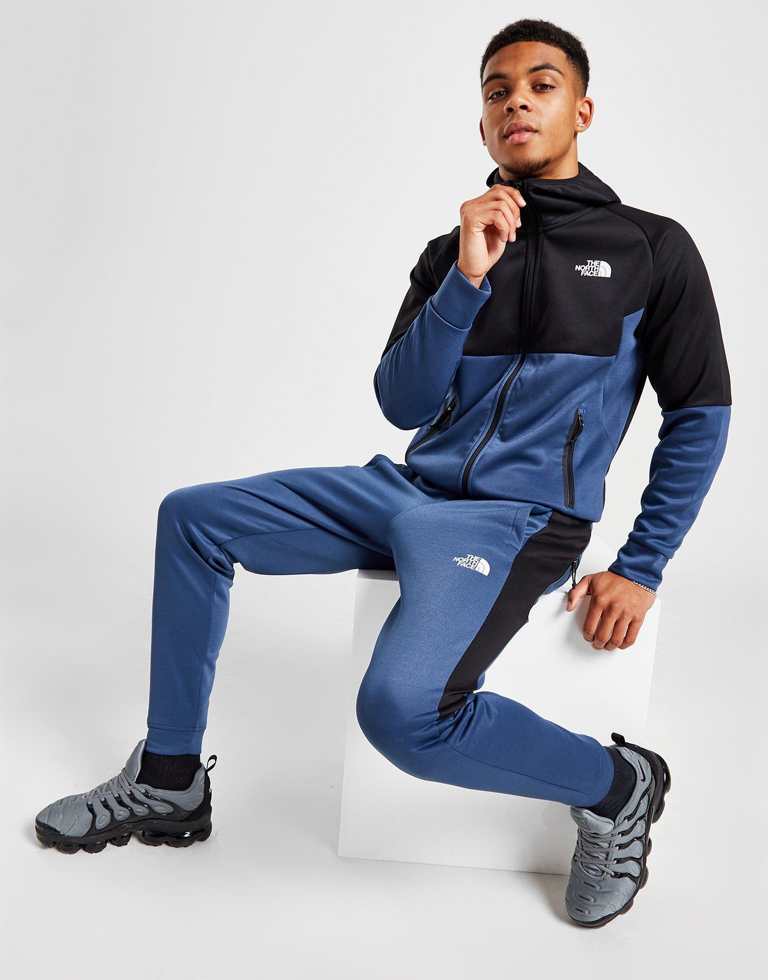 north face joggers blue