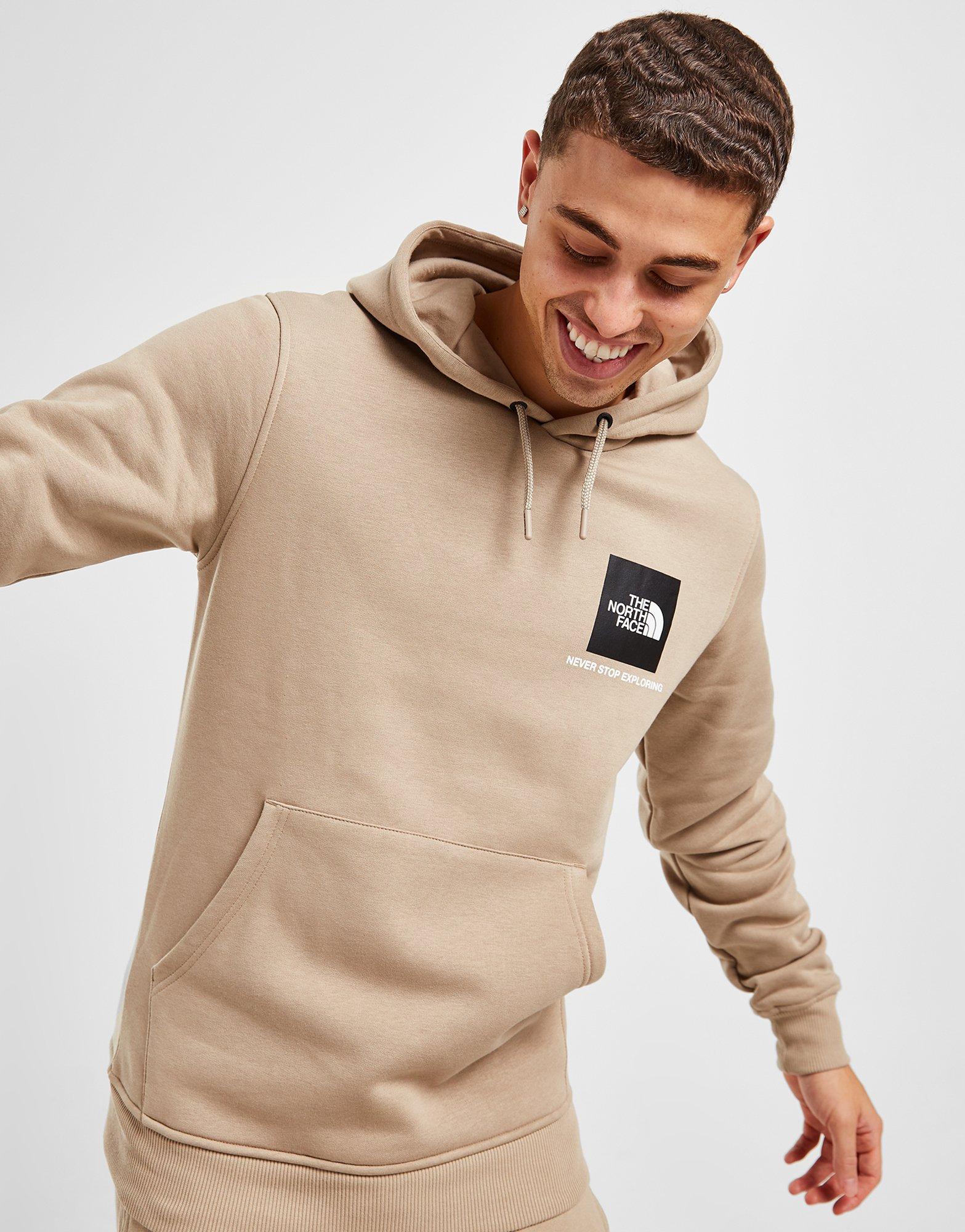 The north face hoodie beige sale