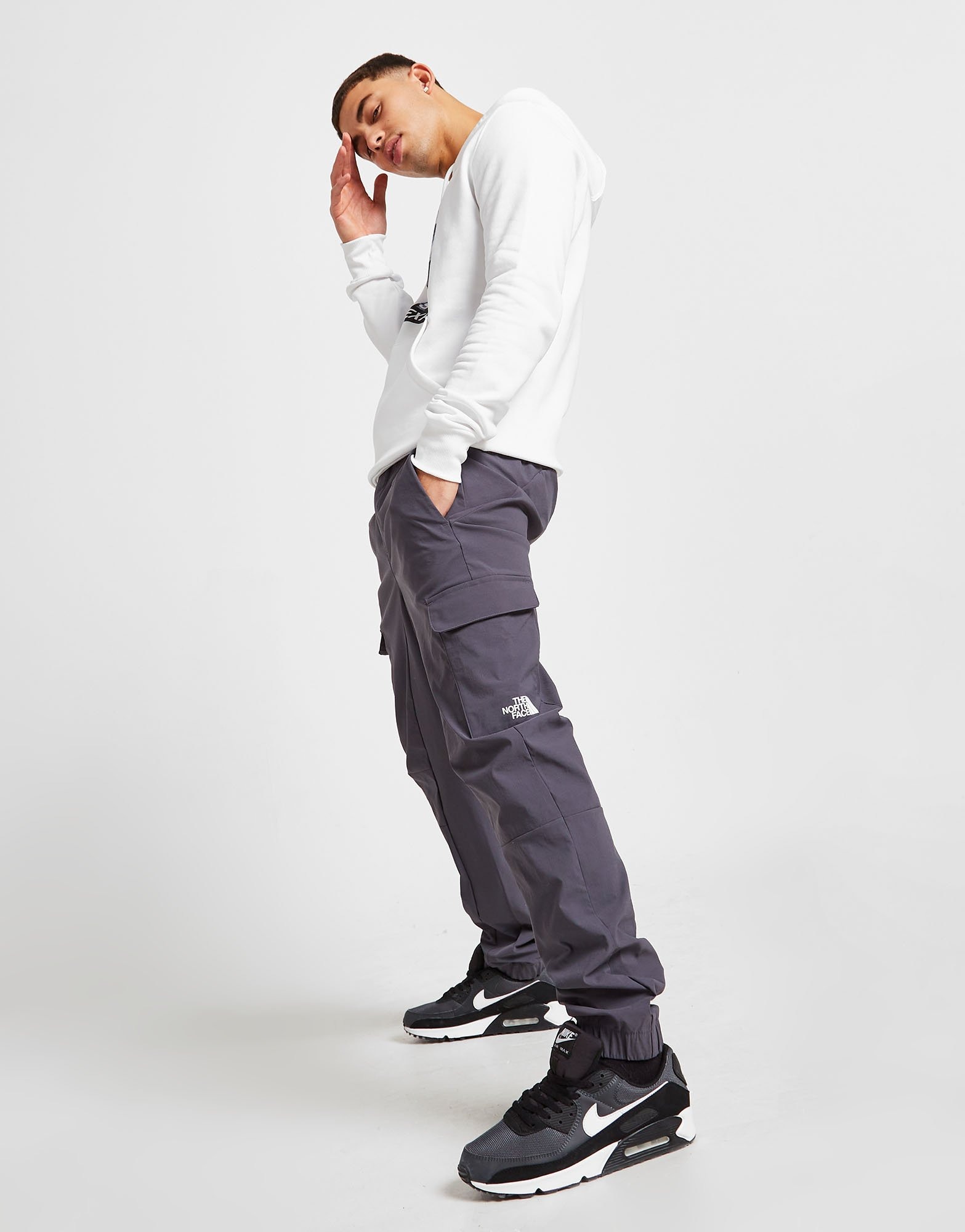 The North Face Alrescha high rise cargo pants in stone Exclusive to ASOS