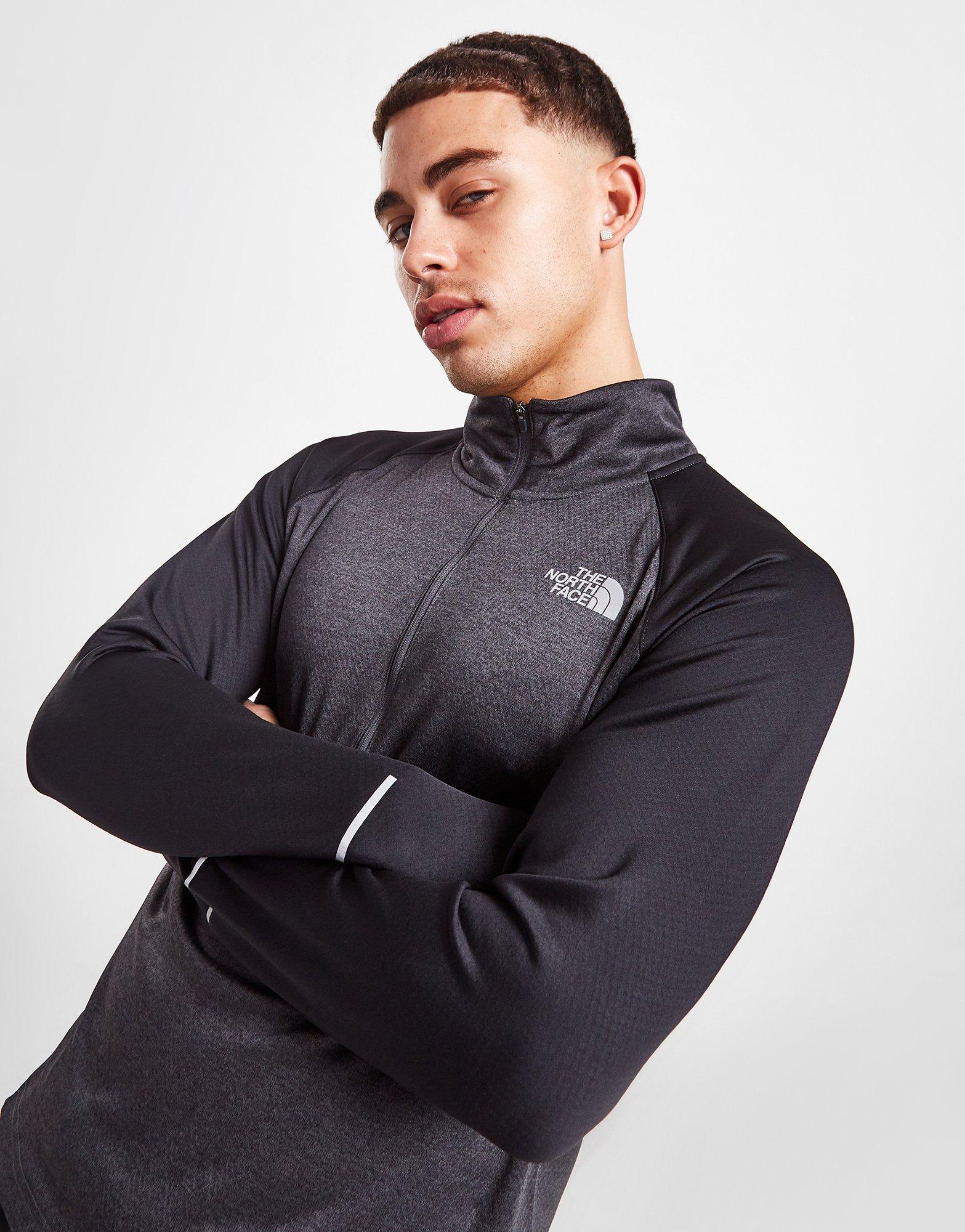 The North Face Black Flashdry Reflective Running 1/4 Zip Long