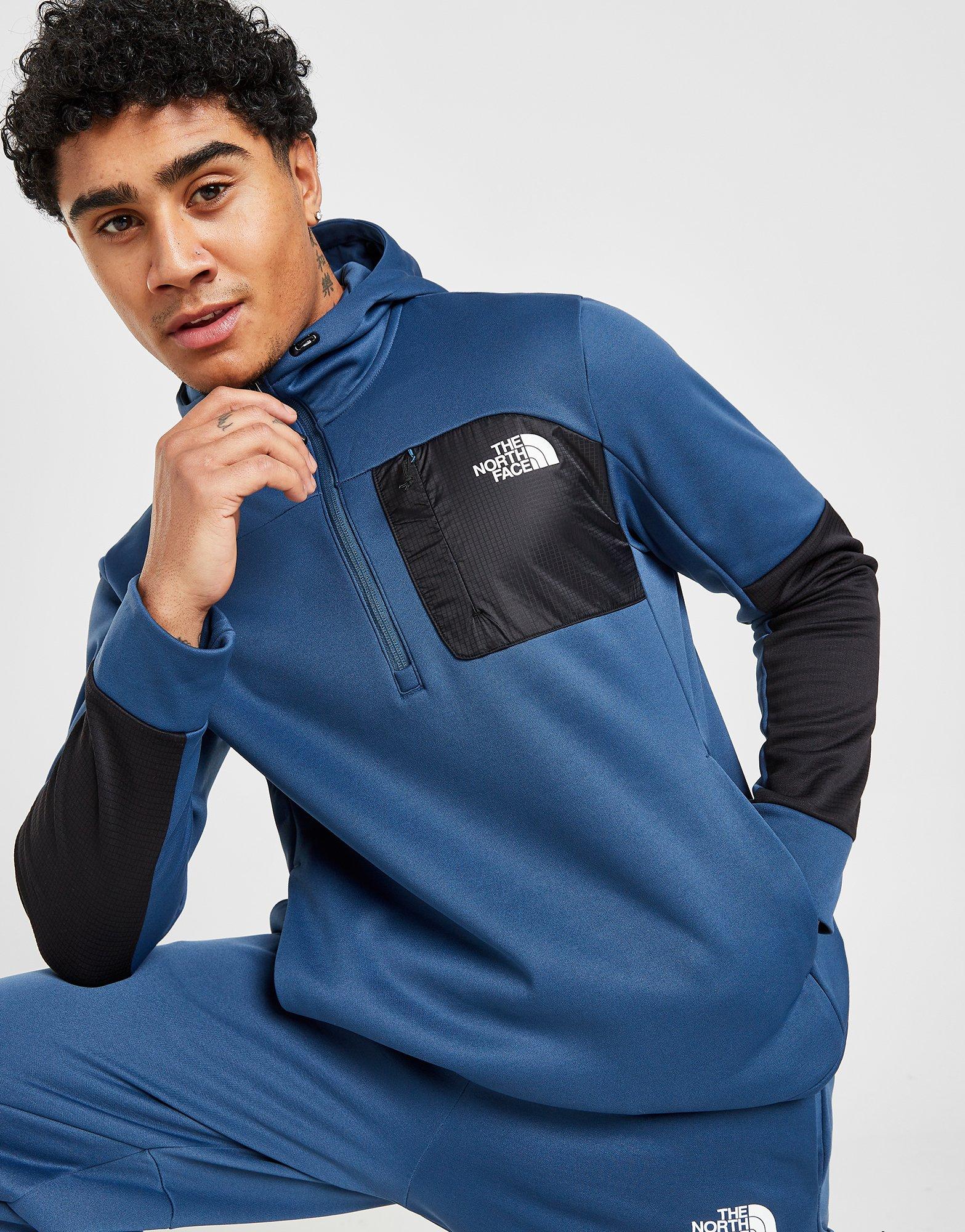 Buy north face mittellegi hoodie blue Free Shipping