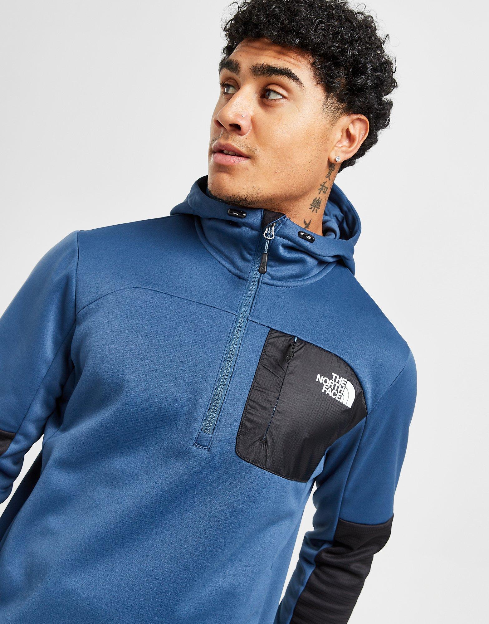 Blue The North Face Mittelegi 1/4 Zip Hoodie JD Sports