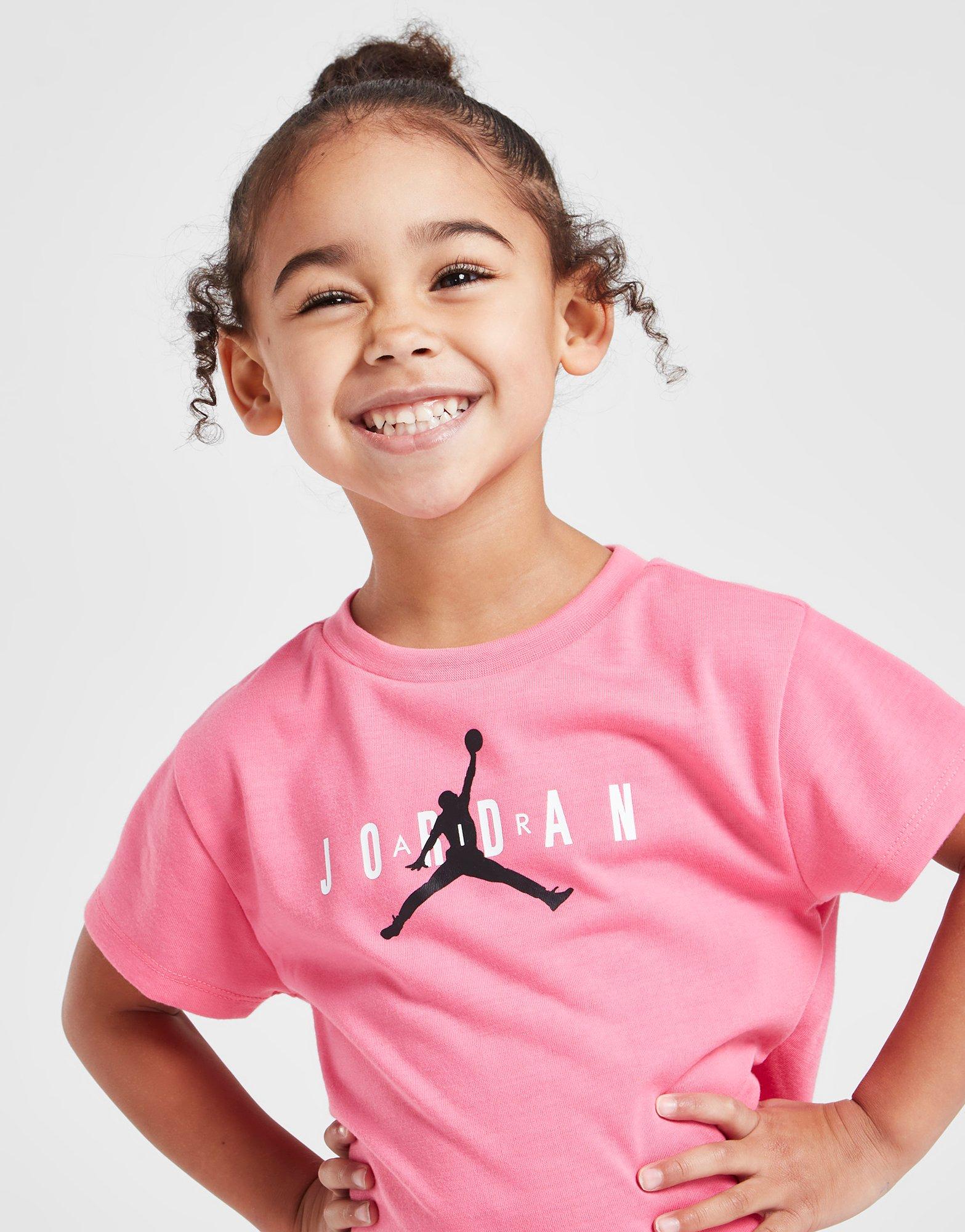 Jordan Ensemble T-Shirt/Shorts Girls' Essential Enfant Rose- JD Sports ...