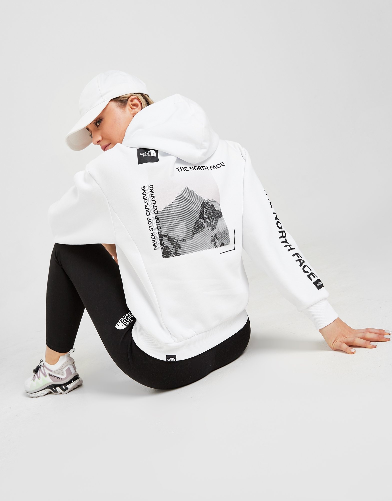 White The North Face Back Graphic Hoodie | JD Sports UK