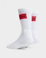 HUGO 2 Pack Rib Label Socken