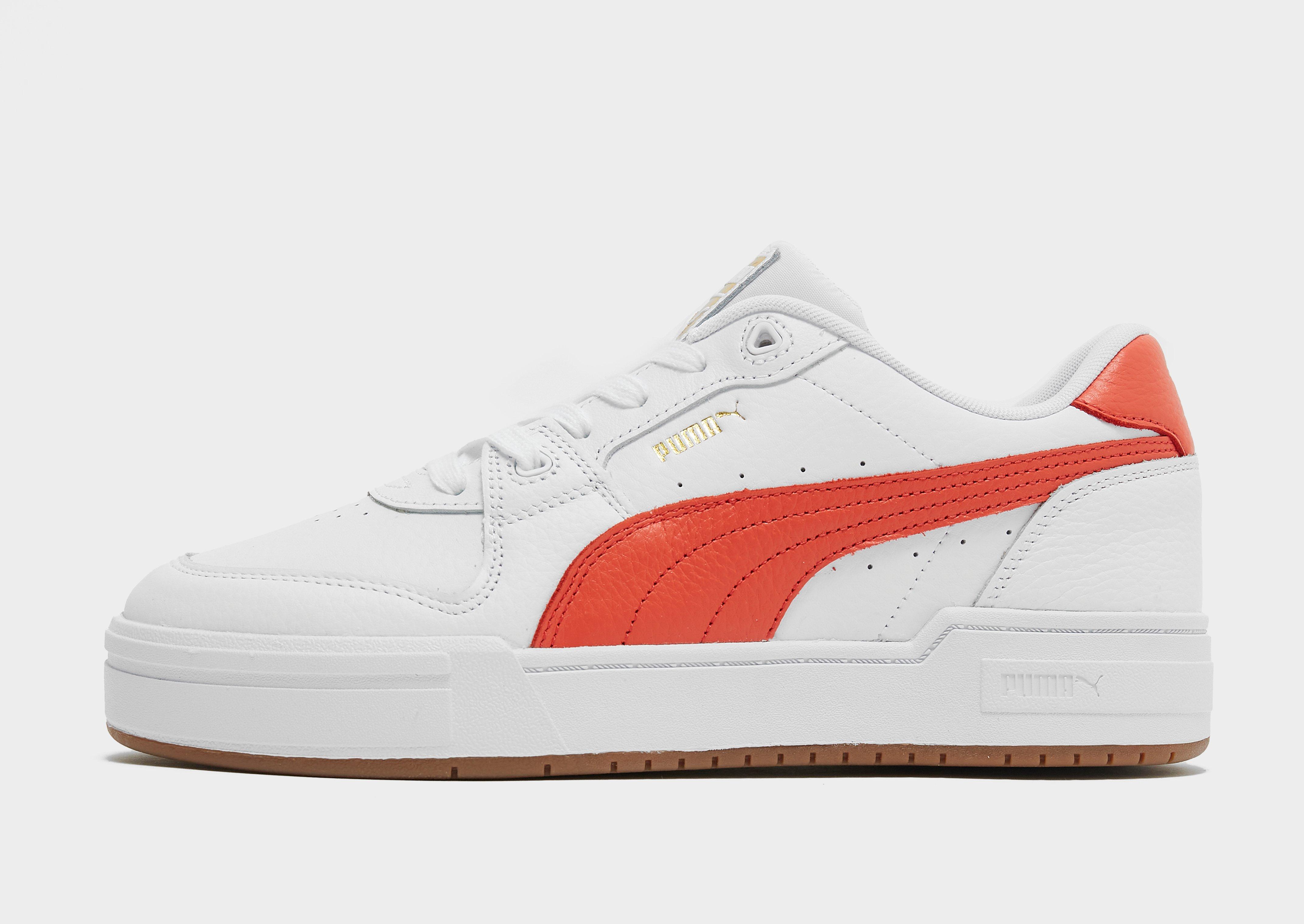 puma ca pro white red