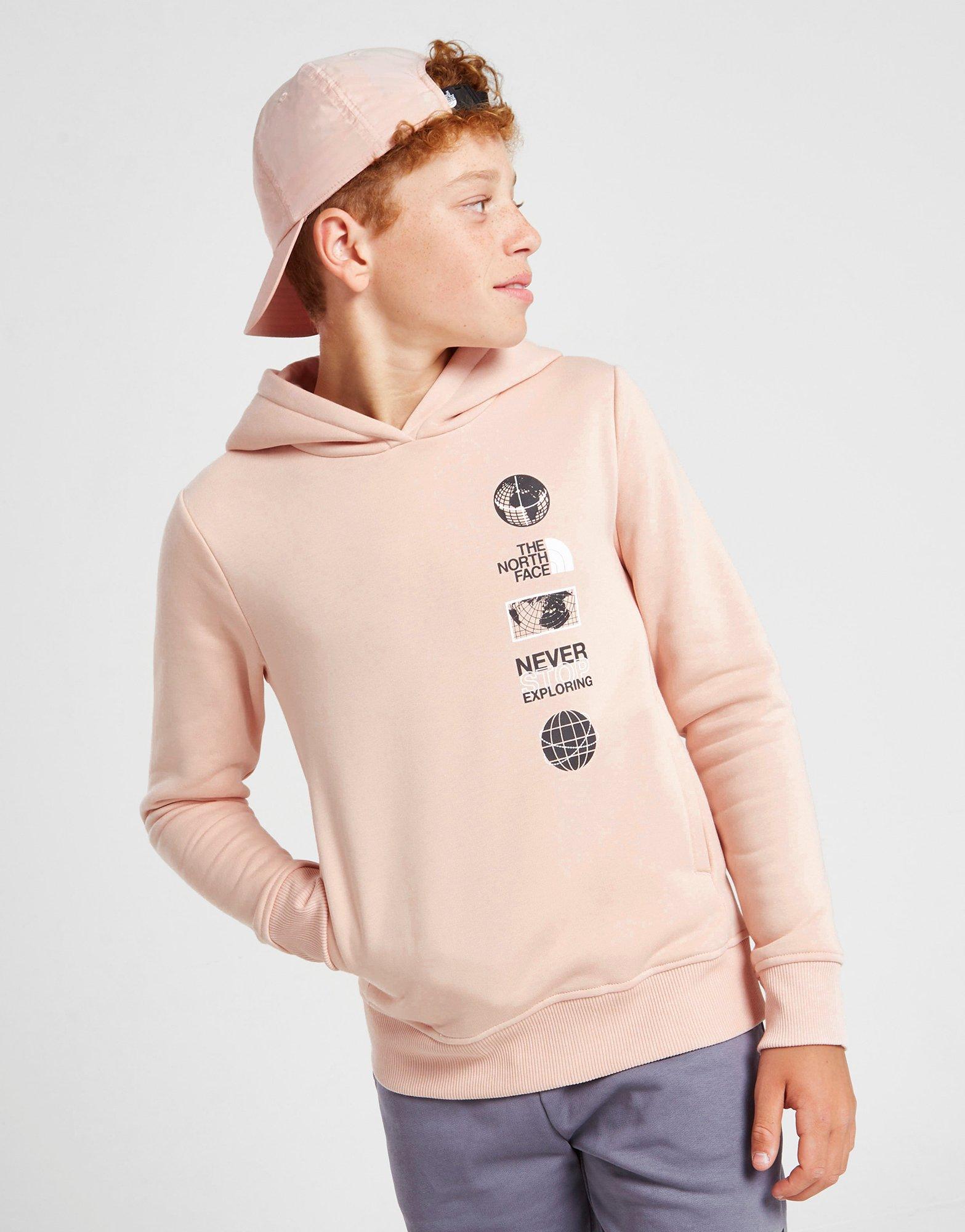 The North Face Logo Overhead Fleece Hoodie Junior