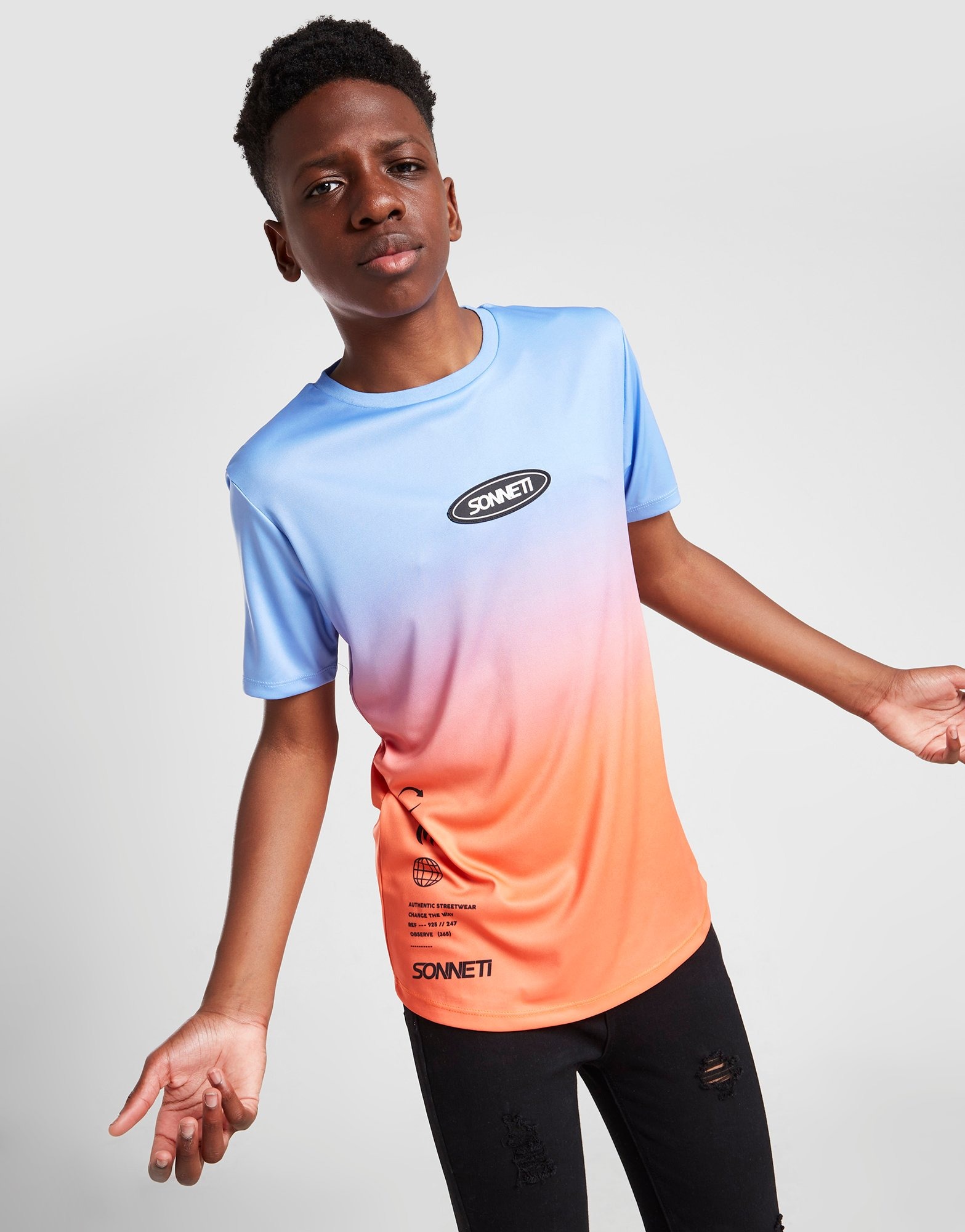 Blue Sonneti Summer Ice Fade T-Shirt Junior | JD Sports Global