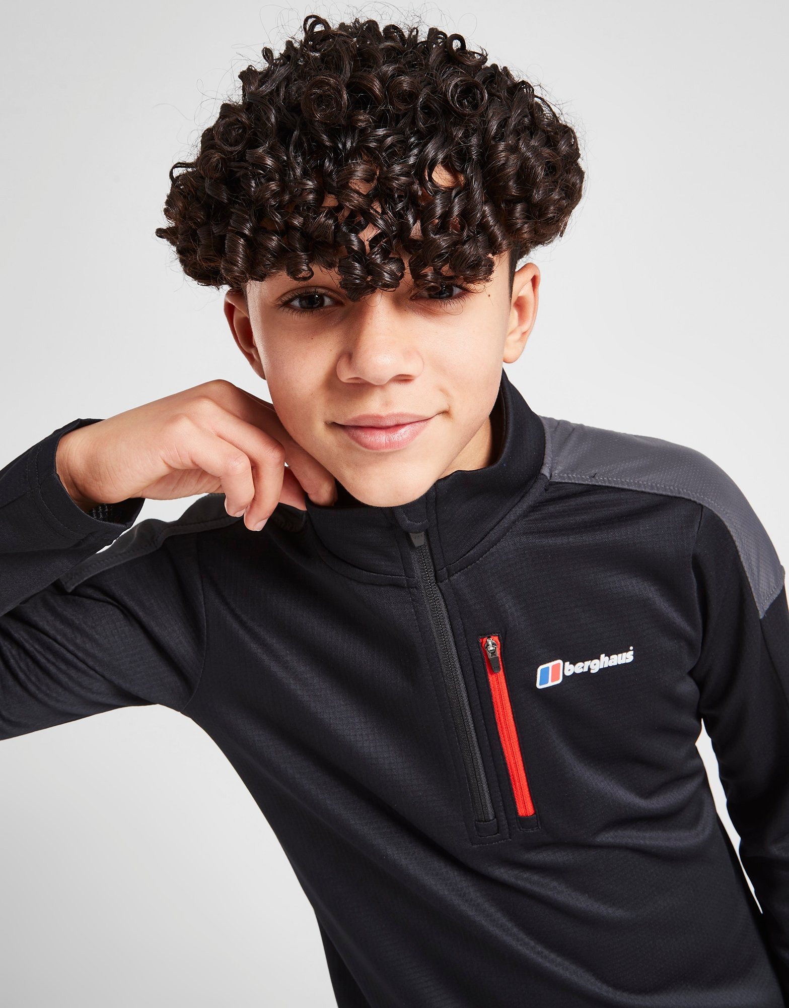 berghaus 1 4 zip poly tech top junior