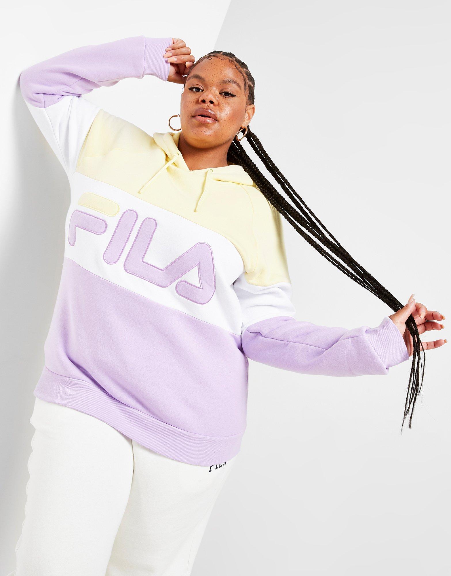 Fila Plus Size Colour Block Boyfriend Hoodie