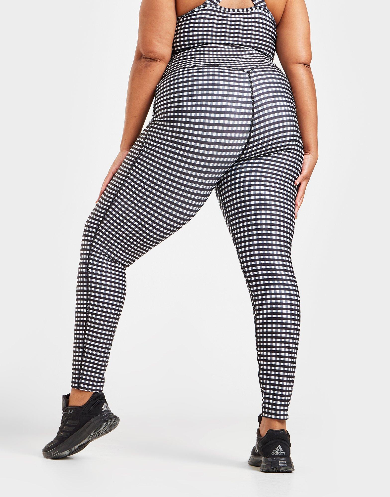 Pink Soda Sport Plus Size Gingham Tights