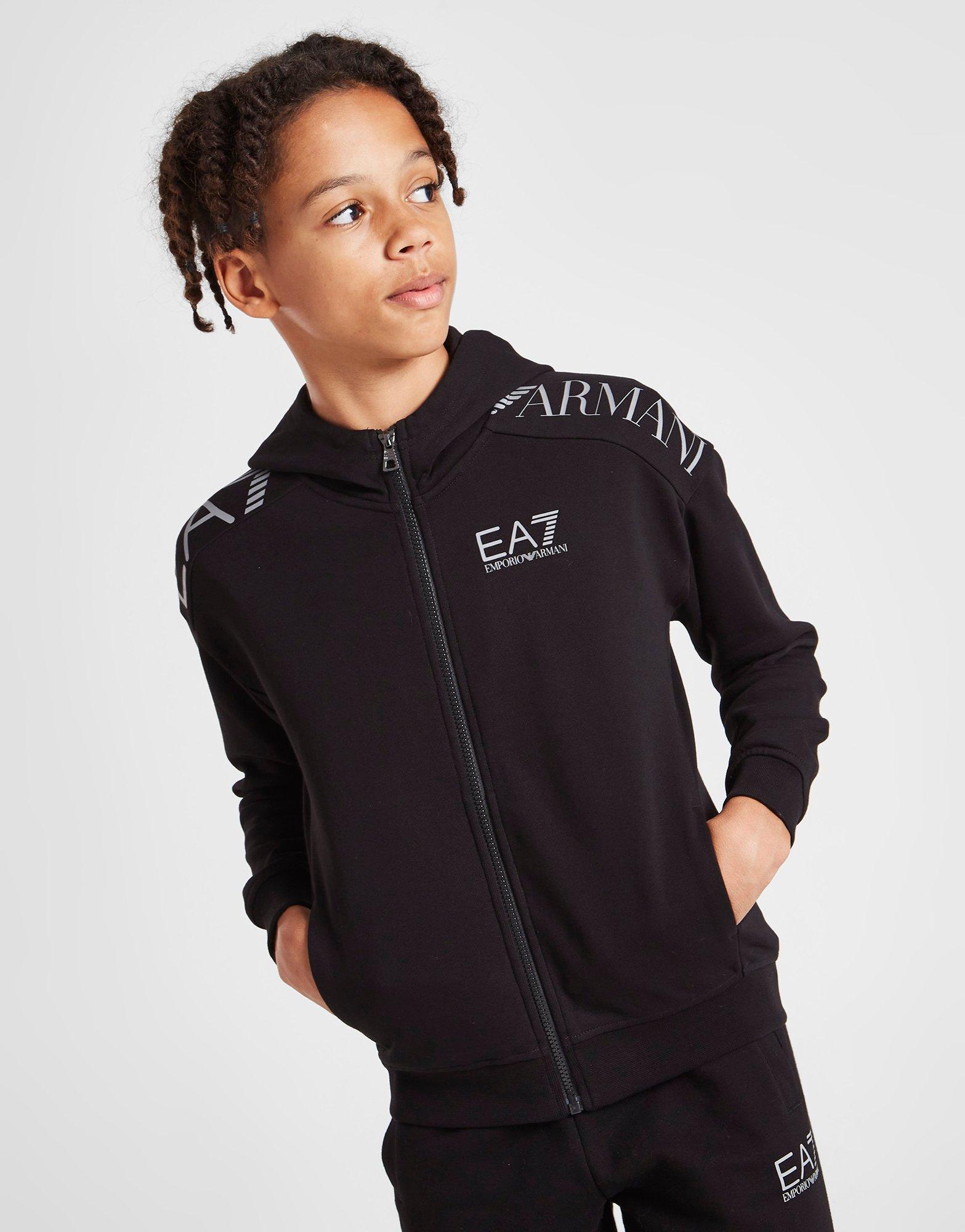 Emporio Armani EA7 Train Logo Full Zip Hoodie Junior