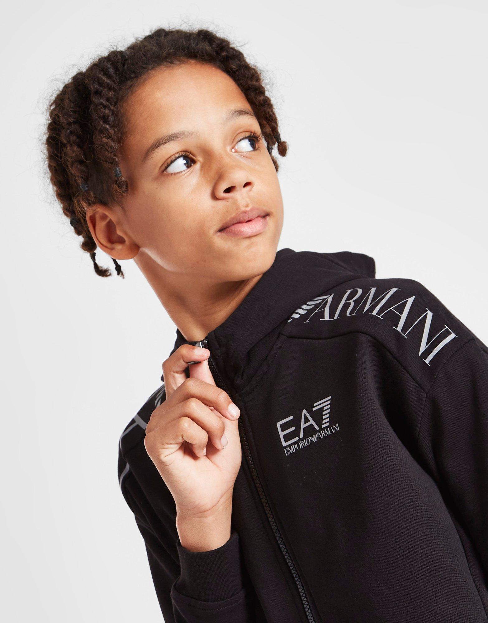 Emporio Armani EA7 Train Logo Full Zip Hoodie Junior