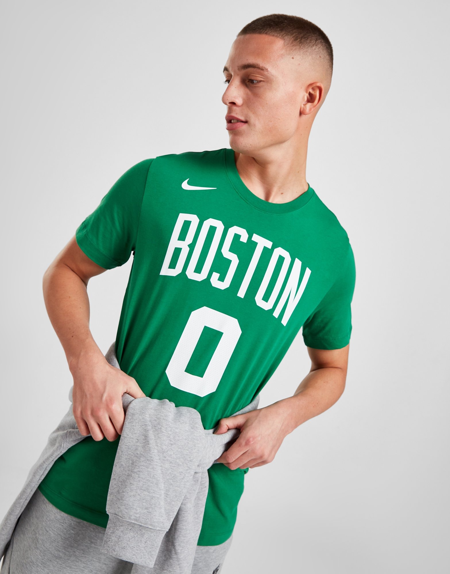 Green Nike NBA Boston Celtics Tatum #0 T-Shirt