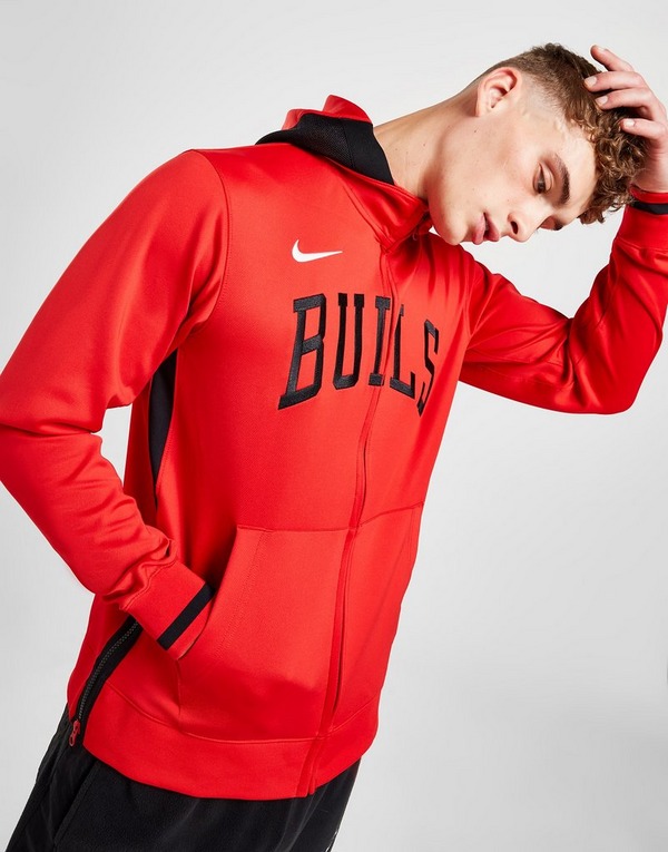 Chicago Bulls Nike Youth Showtime Performance Full-Zip Hoodie - Red