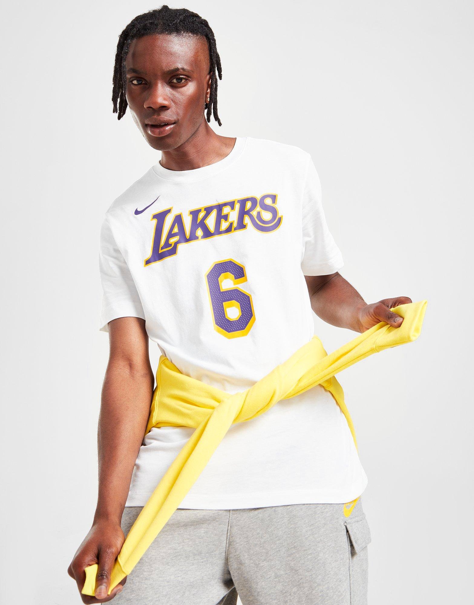 Nba Basketball Los Angeles Lakers Retro Print T-shirt in 2023