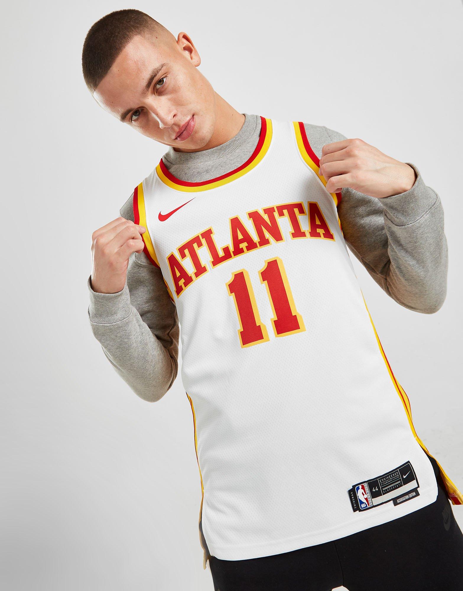 White Nike NBA Atlanta Hawks Young #11 Swingman Jersey