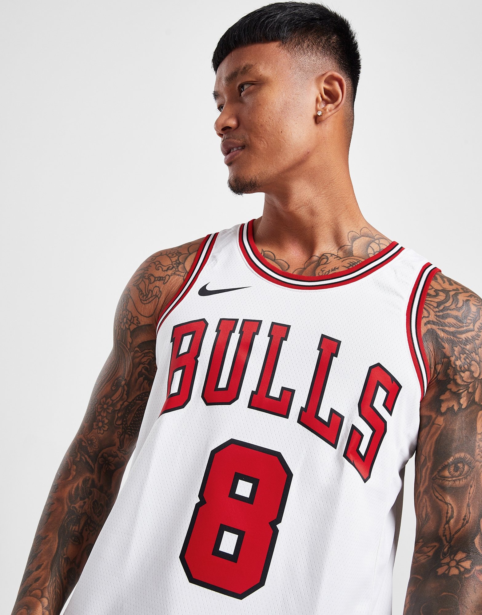 Nike Men's Full Roster Chicago Bulls Red Dri-FIT Swingman Jersey